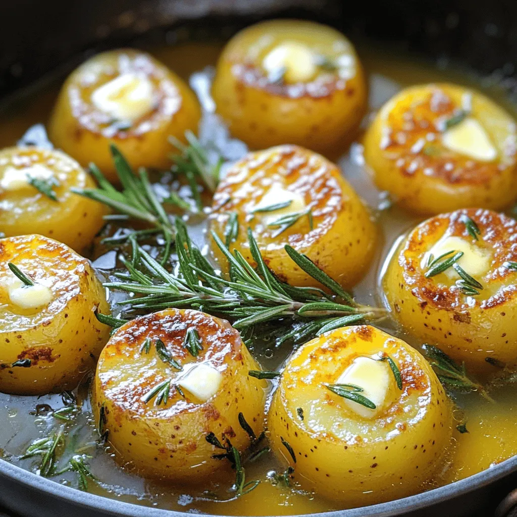 Fondantkartoffeln sind ein köstliches Gericht aus Kartoffeln. Sie sind außen knusprig und innen weich. Um sie zuzubereiten, braucht man nicht viele Zutaten. Die Hauptzutaten sind Kartoffeln, Butter, Öl, Gemüsebrühe und Gewürze.