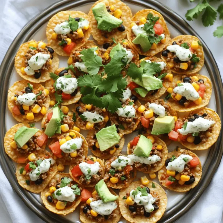Taco Ranch Bites sind kleine, leckere Snacks, die jeden Anlass aufpeppen. Sie bestehen aus einer Mischung aus gewürztem Fleisch, frischem Gemüse und einer cremigen Ranch-Soße. Diese Kombination macht sie besonders schmackhaft. Ihr beliebter Geschmack und die einfache Zubereitung erklären ihre große Beliebtheit.