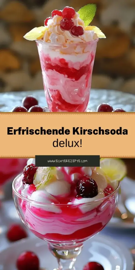 Entdecken Sie das erfrischende Rezept für Cherry Italian Cream Sodas, ideal für heiße Tage! Dieses leckere Getränk kombiniert süße Kirschen, sprudelndes Wasser und cremige Sahne für den perfekten Genuss. Ob für eine Feier oder als Hochgenuss, die Zubereitung ist einfach und macht Spaß. Lassen Sie Ihrer Kreativität freien Lauf und probieren Sie verschiedene Variationen aus. Klicken Sie hier, um das volle Rezept zu entdecken und genießen Sie Ihre eigene erfrischende Kreation!