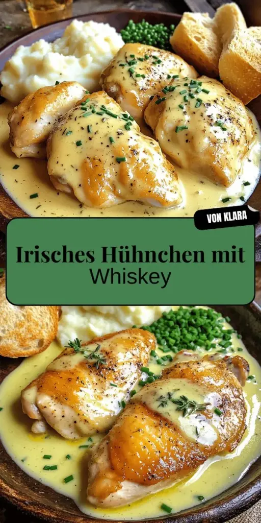 Entdecke das köstliche Rezept für irisches Hühnchen in Whiskey-Sahnesauce! Dieses Gericht vereint zartes Hühnchen und eine cremige, aromatische Sauce, die jeden Bissen zum Genuss macht. Perfekt für besondere Anlässe oder ein gemütliches Abendessen, lässt es sich einfach zubereiten und vielfältig variieren. Lass dich von irischen Aromen verführen und finde heraus, welche Beilagen dazu passen. Klicke jetzt, um das vollständige Rezept zu erkunden!
