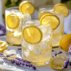 Um sprudelnde Lavendel-Limonade zu machen, brauchen wir einige frische Zutaten. Die wichtigsten sind Zitronen, Zucker und getrockneter Lavendel. Frisch gepresster Zitronensaft bringt den besten Geschmack. Verwende etwa fünf bis sechs Zitronen für eine Tasse Saft.