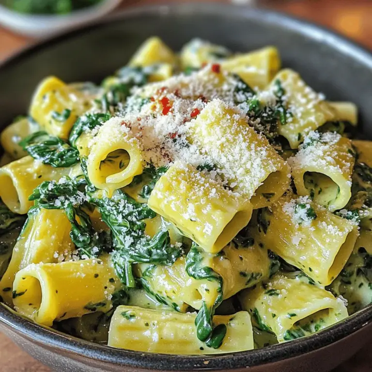 Für diese cremige Spinatsauce brauchen wir einige Hauptzutaten: - 300 g Pasta (z. B. Penne oder Fusilli) - 200 g frischer Spinat, gewaschen und grob gehackt - 250 ml Sahne (oder eine vegane Alternative) - 100 g Frischkäse (oder eine vegane Alternative)