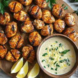 Für die perfekten gegrillten Hähnchenbissen brauchen Sie: