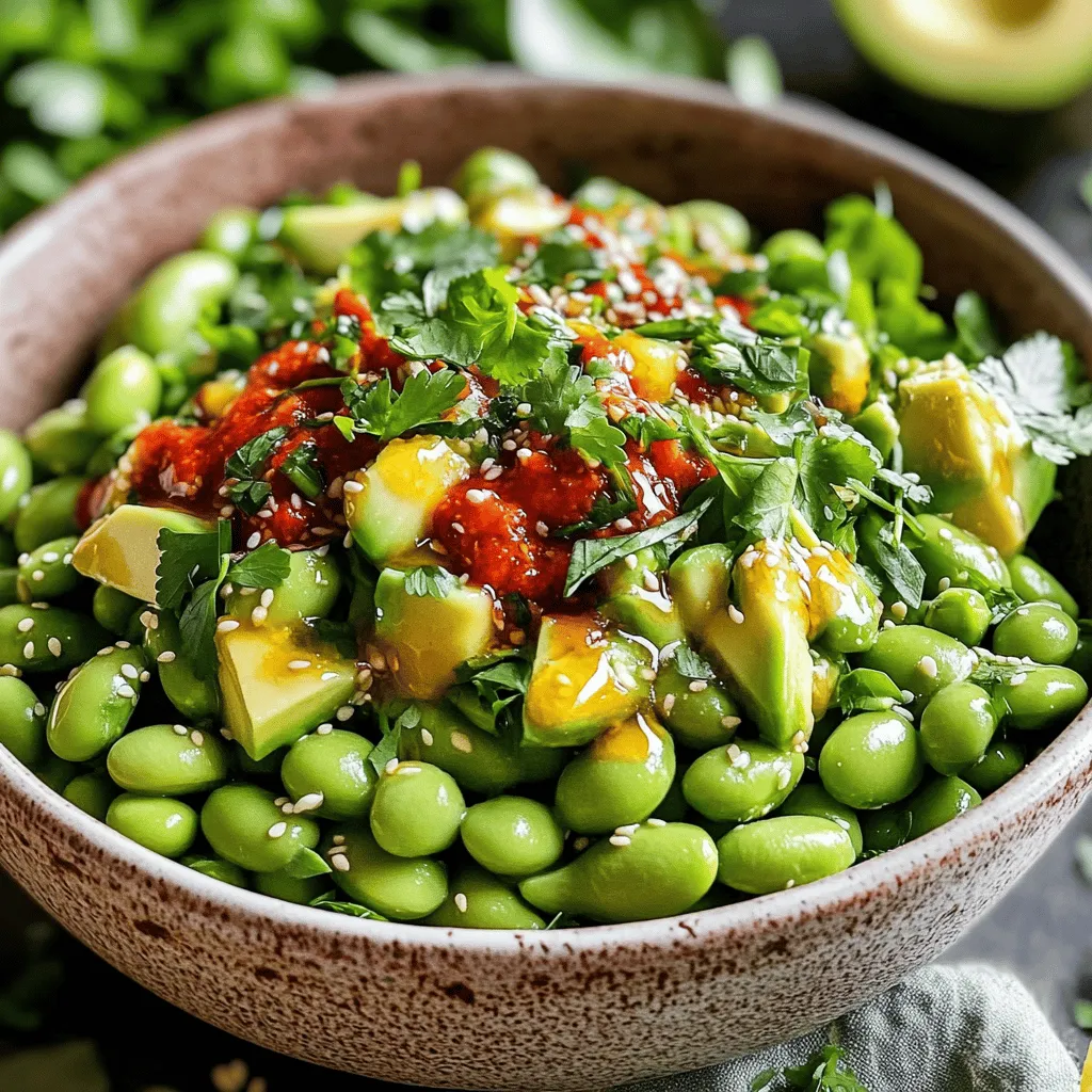 - Edamame: frisch oder gefroren - Paprika und Gurke: für die Frische - Frühlingszwiebeln und Koriander: für den Geschmack