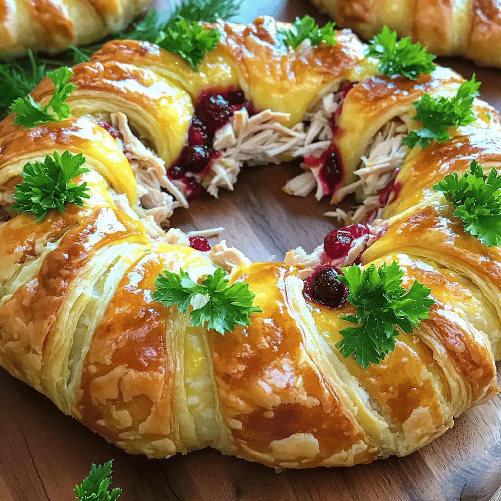 Für den Savory Turkey and Cranberry Crescent Ring brauche ich einige wichtige Zutaten. Hier ist die Liste:
