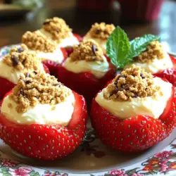 Um Cheesecake Stuffed Strawberries zu machen, braucht ihr einige wichtige Zutaten. Hier sind sie:
