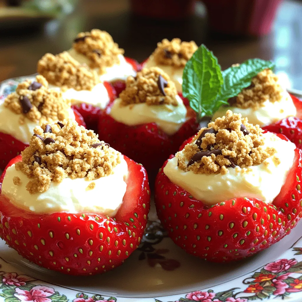 Um Cheesecake Stuffed Strawberries zu machen, braucht ihr einige wichtige Zutaten. Hier sind sie: