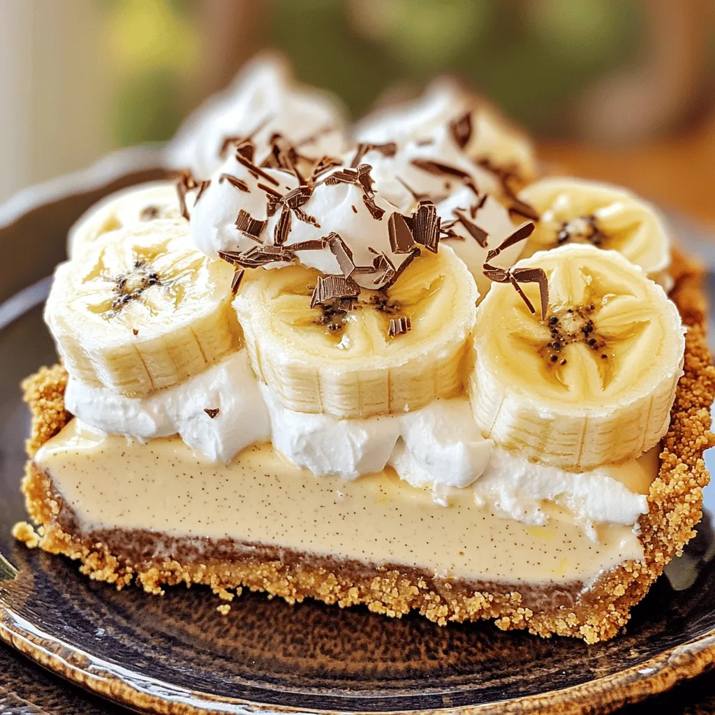Für diese leckere No Bake Banana Cream Pie braucht man einige wichtige Zutaten:
