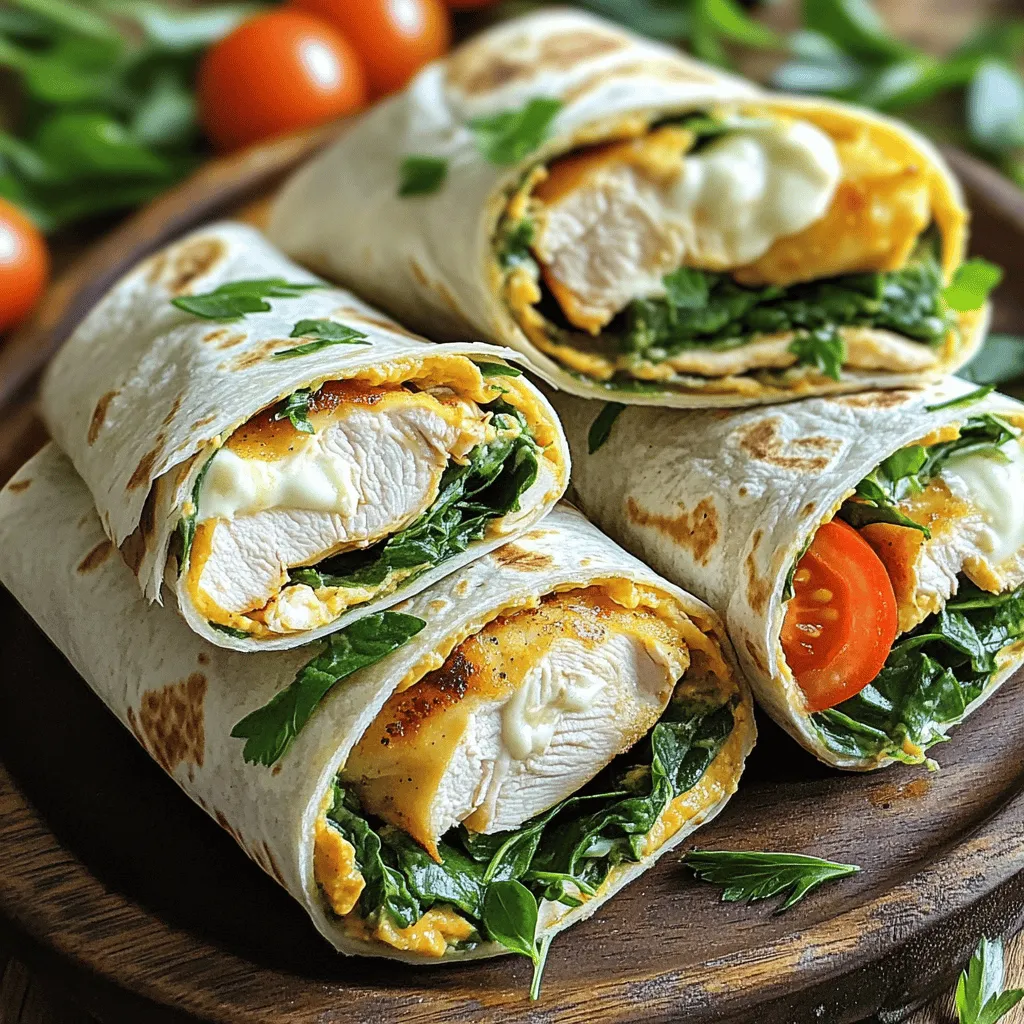 Die Hauptzutaten für Cheesy Garlic Chicken Wraps sind einfach und frisch. Hier ist, was du brauchst: