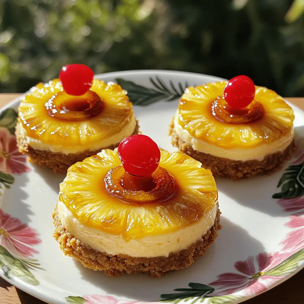 Um diese leckeren Mini-Ananas-Upside-Down-Käsekuchen zu machen, brauchst du einige einfache Zutaten: