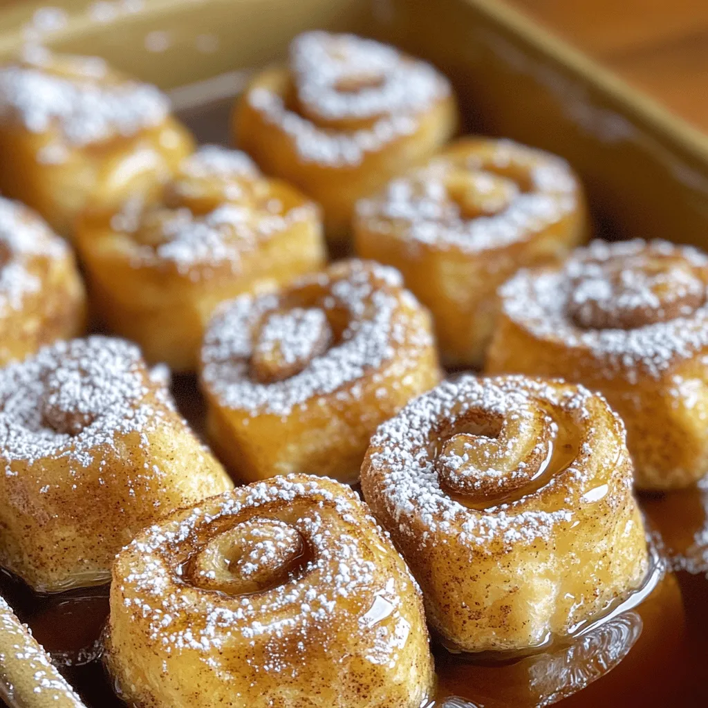 Um Cinnamon Roll French Toast Bites zu machen, benötigst du einige einfache Zutaten. Die Hauptzutaten sind ein Röllchen von Zimtschnecken, Eier, Milch, Vanilleextrakt, Zimt und Zucker. Diese Zutaten geben den Bites ihren tollen Geschmack.