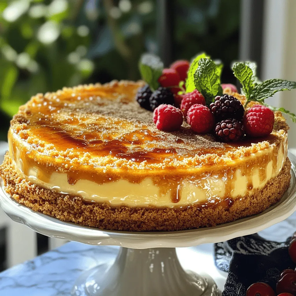 Für einen tollen Crème Brûlée Kuchen brauchst du folgende Zutaten: