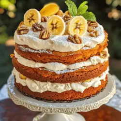 Um den Himmel auf den Teller zu bringen, brauchst du folgende Zutaten für den Heavenly Banana Walnut Cream Cake: