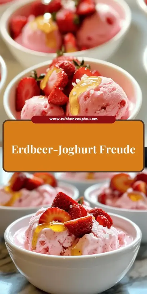 Genieße die erfrischende Leckerei mit meinem Rezept für Erdbeer-Frozen-Joghurt! Mit frischen Erdbeeren, cremigem griechischem Joghurt und einer süßen Note von Honig zauberst du im Handumdrehen ein köstliches Dessert, das perfekt für heiße Tage ist. Ideal für dich oder deine Gäste – entdecke die einfache Zubereitung und variantenreiche Möglichkeiten. Klicke jetzt, um die Schritt-für-Schritt-Anleitung und leckere Tipps zu entdecken!