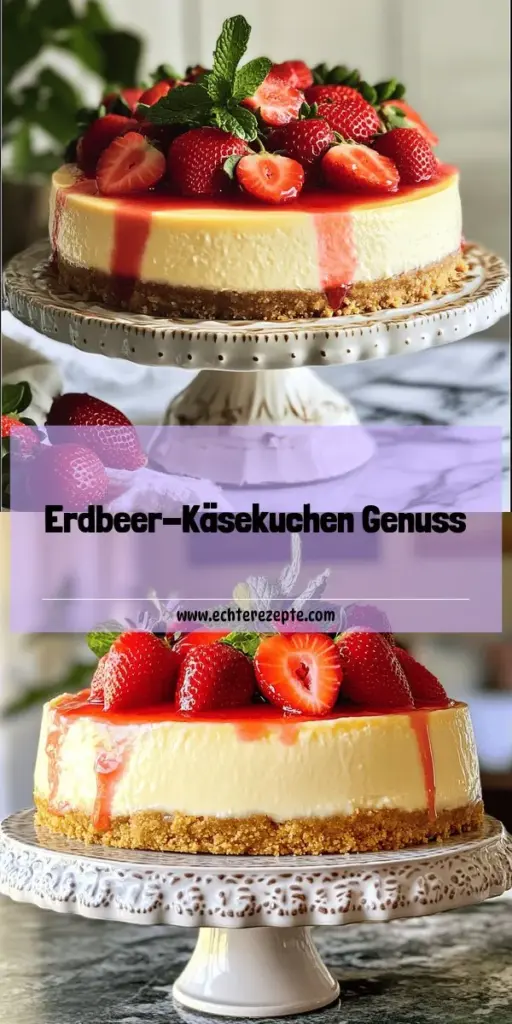 Entdecke die süße Verführung mit unserem Rezept für Cheesecake Royale - Erdbeer-Käsekuchen! Diese einfache Anleitung hilft dir, einen himmlisch cremigen Käsekuchen zu zaubern, der jedes Fest bereichert. Erfahre alles über die besten Zutaten, hilfreiche Tipps und Variationen, um deinen Kuchen zu einem echten Geschmackserlebnis zu machen. Klicke jetzt, um die vollständige Anleitung und köstliche Geheimnisse zu entdecken!