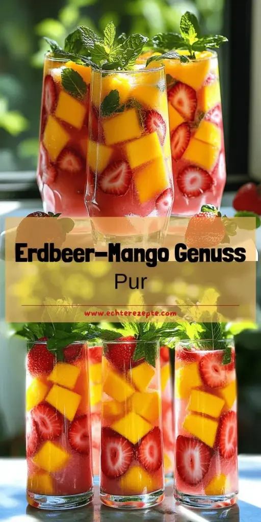 Erdbeer-Mango Agua Fresca ist das perfekte erfrischende Getränk für heiße Tage! Mit einfachen Zutaten wie frischen Erdbeeren und reifen Mangos kannst du in wenigen Schritten ein köstliches Getränk zaubern. Entdecke die besten Tipps, um deine Agua Fresca nach deinem Geschmack anzupassen und für Wow-Momente bei deinen Gästen zu sorgen. Klicke jetzt, um das vollständige Rezept zu sehen und genieße den fruchtigen Genuss!