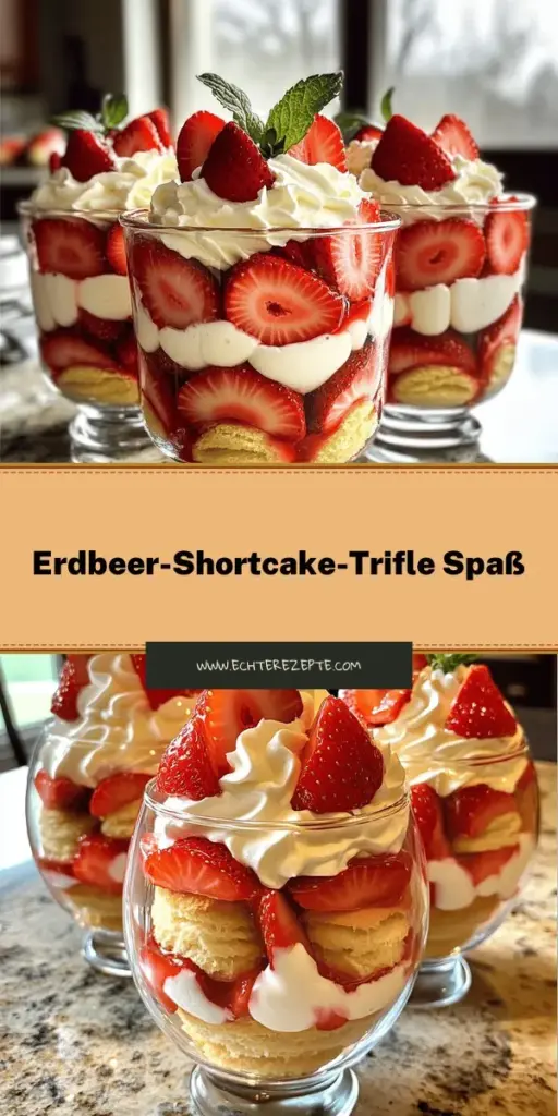 Erdbeer-Shortcake-Trifles sind das perfekte Dessert für jeden Anlass und ganz einfach zuzubereiten! Erfahre in unserem Artikel, wie du mit frischen Erdbeeren, cremiger Mascarpone und zarten Biskuitkeksen ein unwiderstehliches Geschmackserlebnis schaffst. Ob für eine Feier oder einen gemütlichen Abend, diese Trifles werden begeistern! Klick jetzt durch und entdecke die Schritt-für-Schritt-Anleitung sowie tolle Tipps, um dieses süße Highlight zu kreieren!