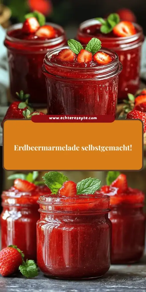 Erdbeermarmelade ist ein echter Genuss und ganz einfach selbst zuzubereiten! In diesem Artikel zeigen wir dir, wie du aus frischen Erdbeeren, Zucker und Zitronensaft eine köstliche Marmelade zauberst. Entdecke wertvolle Tipps zur perfekten Konsistenz und leckere Variationen wie Erdbeer-Balsamico. Lass dich inspirieren und verleihe deinem Frühstück das gewisse Extra. Klicke jetzt, um die vollständige Anleitung und Rezepte zu erkunden!