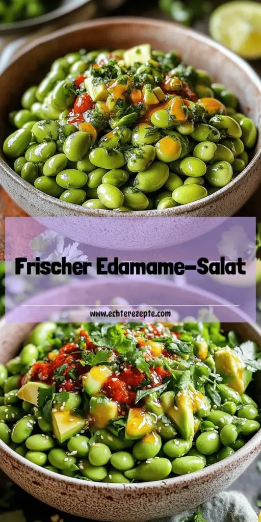 Entdecke die frische und leckere Idee für einen asiatischen Edamame-Salat! Mit knackigem Gemüse, herzhaften Edamame und einem aromatischen Dressing ist dieser Salat nicht nur gesund, sondern auch super einfach zuzubereiten. Perfekt als Beilage oder leichtes Hauptgericht! Lass dich inspirieren und klicke hier, um das vollständige Rezept und weitere leckere Variationen auszuprobieren. Verpasse nicht den kulinarischen Genuss!