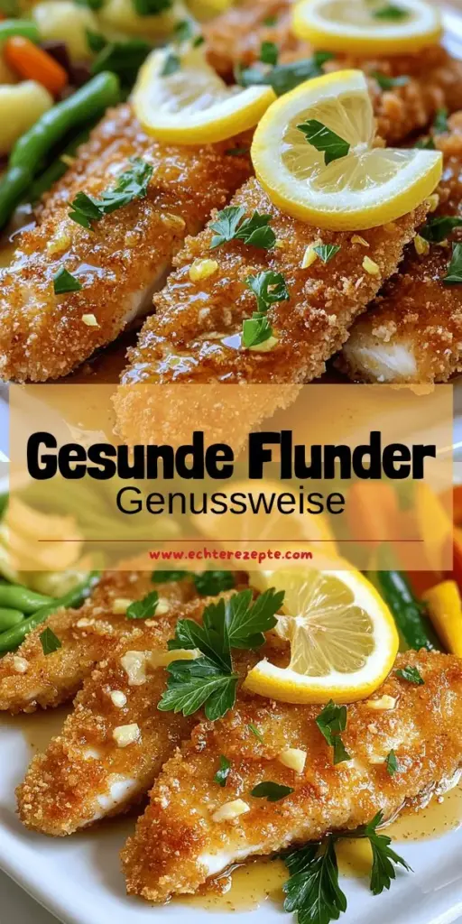 Entdecke das köstliche Rezept für gesunde Flunder Francaise, das einfach zuzubereiten ist! Mit frischen Zutaten und Schritt-für-Schritt-Anleitungen zauberst du ein nahrhaftes Gericht, das deiner Familie schmecken wird. Verfeinere die Flunder mit gesunden Beilagen und Tipps zur Zubereitung für die perfekte Panade. Klicke jetzt, um das vollständige Rezept zu erkunden und deine nächste Mahlzeit zu planen!