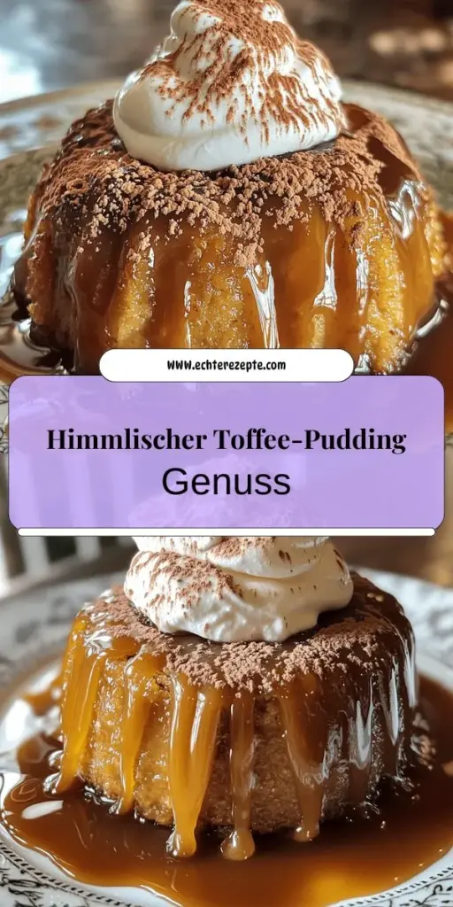 Entdecke das Rezept für süßen Toffee-Pudding, ein himmlisches Dessert, das einfach zu Hause zubereitet werden kann! Mit saftigen Datteln, cremiger Butter und einer köstlichen Karamell-Note wird dieses Dessert deine Familie begeistern. Unsere Schritt-für-Schritt-Anleitung und hilfreiche Tipps sorgen dafür, dass du den perfekten Pudding zaubern kannst. Klicke hier, um in die süße Welt des Toffee-Puddings einzutauchen und deinen Gästen ein Lächeln ins Gesicht zu zaubern!
