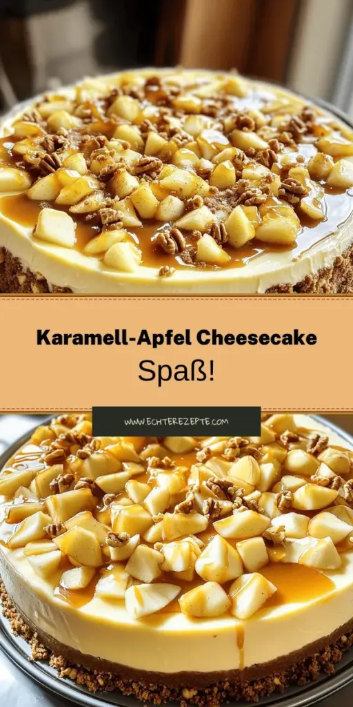 Bist du bereit für eine köstliche Dessert-Innovation? Probiere mein Rezept für den Gourmet Karamell-Apfel-Käsekuchen! Dieses verführerische Dessert kombiniert saftige Äpfel, cremigen Käsekuchen und süße Karamellsauce. Folge der einfachen Schritt-für-Schritt-Anleitung und entdecke Tipps für den perfekten Käsekuchen. Klicke jetzt, um die vollständigen Anweisungen und Variationen zu sehen und kreiere ein unvergessliches Dessert!