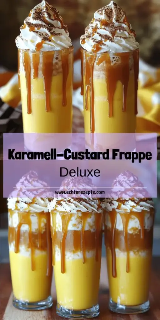 Entdecke, wie man einen köstlichen Karamell-Custard-Frappe zubereitet, der dein Herz höher schlagen lässt! Mit frischen Zutaten und einer einfachen Schritt-für-Schritt-Anleitung zauberst du ganz schnell ein himmlisches Getränk. Perfekt für besondere Anlässe oder als süße Belohnung! Klicke hier, um das vollständige Rezept zu erkunden und deinen eigenen himmlischen Frappe zu kreieren, der jeden begeistert!