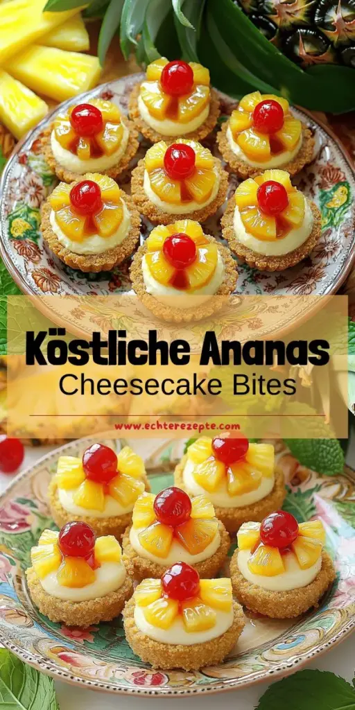 Entdecke das köstliche Rezept für unwiderstehliche Pineapple Upside-Down Cheesecake Bites! Diese kleinen Leckereien vereinen cremigen Käsekuchen mit süßer Ananas und einem knusprigen Boden. Perfekt für jeden Anlass und einfach zuzubereiten, sie hinterlassen garantiert einen bleibenden Eindruck. Klicke hier, um die vollständige Anleitung und Tipps zu erhalten und deine Gäste mit diesen himmlischen Bites zu verwöhnen!
