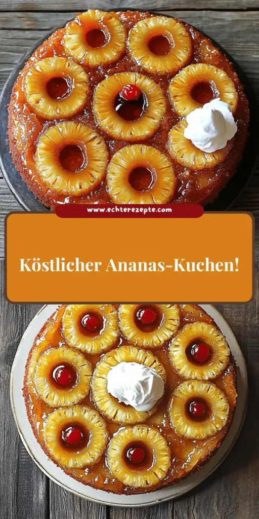 Entdecke das einfachste Rezept für einen köstlichen Ananas-Unten-Kuchen, der deine Gäste begeistern wird! Saftige Ananas kombiniert mit einem fluffigen Teig ergibt ein unwiderstehliches Dessert. Lerne, wie du mit frischen Zutaten und praktischen Tipps den perfekten Kuchen zauberst. Lass dich inspirieren und klicke jetzt, um die Schritt-für-Schritt-Anleitung und das vollständige Rezept zu entdecken!