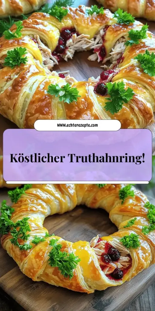 Entdecke den ultimativen Genuss mit unserem Savory Turkey and Cranberry Crescent Ring! Dieses Rezept vereint saftiges Truthahnfleisch und fruchtige Cranberrys in einem knusprigen Croissantteig. Die einfache Zubereitung und köstlichen Aromen werden deine Gäste begeistern. Ideal für ein schnelles Abendessen oder eine festliche Feier! Klicke jetzt, um das vollständige Rezept und viele praktische Tipps zu entdecken, und bringe neuen Schwung in deine Küche!