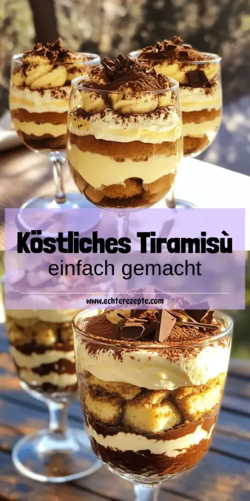 Erlebe die italienische Köstlichkeit mit unserem einfach zuzubereitenden Tiramisù! In diesem Artikel erfährst du, wie du Schritt für Schritt die perfekte Mascarpone-Creme zubereitest und dein Tiramisù ansprechend schichtest. Egal ob klassisch, vegan oder glutenfrei, wir zeigen dir tolle Variationen und wichtige Tipps für die perfekte Konsistenz. Klicke jetzt und entdecke die besten Rezepte für dein unwiderstehliches Tiramisù!