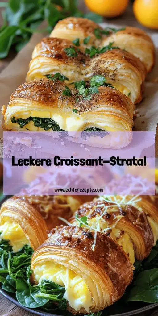 Beginne deinen Tag mit der köstlichen Frühstücksstrata mit Croissants! Dieses einfache Rezept kombiniert weiche Croissants, Eier, leckeren Käse und frisches Gemüse für einen herzhaften Genuss, der garantiert für Begeisterung sorgt. Perfekt für Familie und Freunde oder einfach nur für dich selbst. Entdecke die einfache Zubereitung und viele Tipps für Variationen. Klick hier, um die vollständigen Rezepte zu entdecken und ein tolles Frühstück zu kreieren!