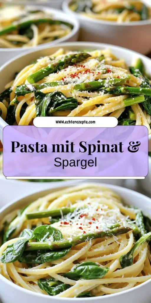 Entdecke das köstliche Rezept für Pasta mit Spinat und Spargel, das nicht nur einfach zuzubereiten ist, sondern auch gesund schmeckt! Mit frischem Gemüse, würzigem Knoblauch und herzhafter Pasta kreierst du ein Gericht, das alle begeistern wird. Folge meinen Tipps zur Auswahl der besten Zutaten und erlebe, wie leicht gutes Essen sein kann. Klicke jetzt und liebe das Kochen neu mit diesem leckeren Rezept!