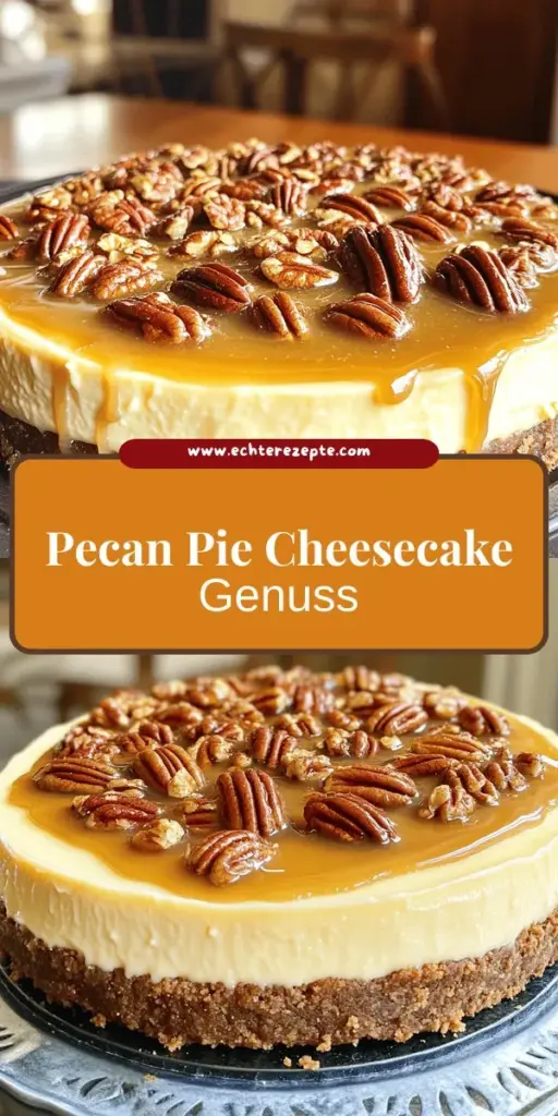 Entdecke das leckere Pecan Pie Cheesecake Rezept, das die perfekte Mischung aus cremigem Cheesecake und süßer Pecan-Pie-Schicht bietet! Mit einfachen Zutaten und klaren Schritten kannst du dieses traumhafte Dessert ganz einfach selbst zubereiten. Lass dich von den vielfältigen Variationen inspirieren und verleihe deinem Cheesecake ein persönliches Flair. Klicke jetzt, um das vollständige Rezept zu entdecken und deine Gäste zu begeistern!