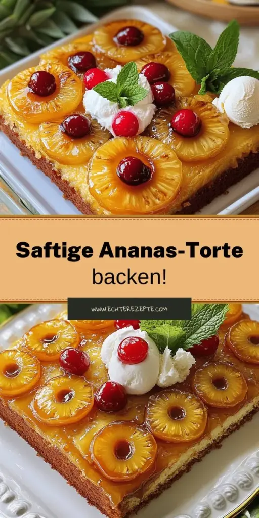 Entdecke das perfekte Rezept für die beste Ananas-Upside-Down-Torte! Mit frischen Ananasscheiben, einem karamellisierten Belag aus braunem Zucker und einer fluffigen Teigmischung verwandelst du jeden Anlass in ein Fest. Folgt meiner einfachen Schritt-für-Schritt-Anleitung und genieße Tipps, um den Kuchen perfekt hinzubekommen. Klicke jetzt und backe diese köstliche Torte für deine Lieben oder für das nächste Kaffeekränzchen!