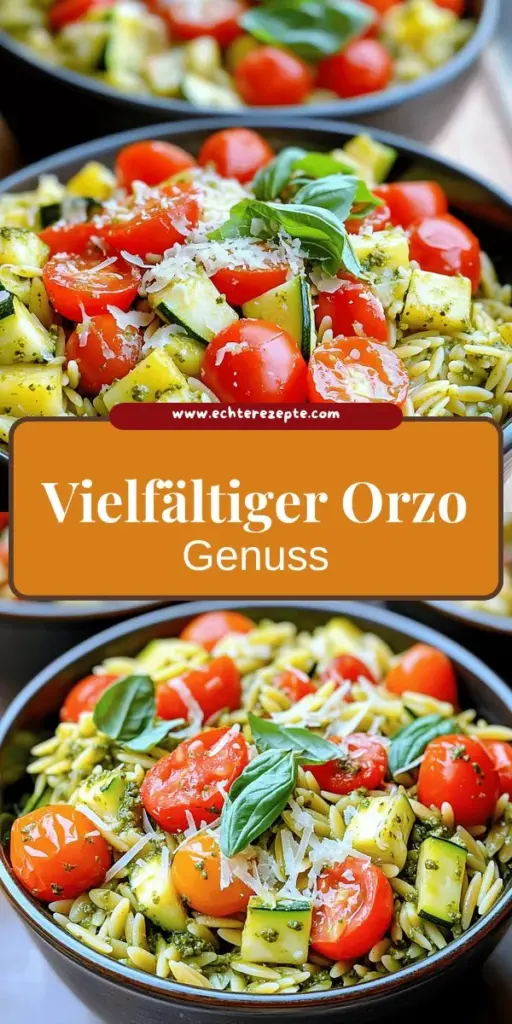 Entdecke die vielfältige Welt der Orzo Pasta, die mehr als nur eine Beilage ist! Dieses kleine, reisartigen Wunder bringt Geschmack und Kreativität in deine Küche. Lerne, wie man Orzo richtig kocht und entdecke leckere Rezepte, darunter unsere köstliche Orzo-Pasta-Bowl mit frischem Gemüse und Pesto. Lass dich inspirieren und klicke hier, um die besten Tipps und Rezepte zu erkunden, die deine Mahlzeiten aufpeppen!