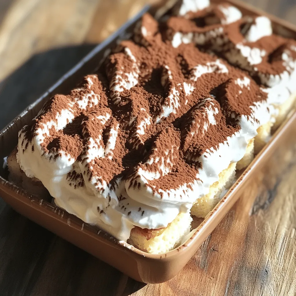Um ein einfaches No-Bake Tiramisu zu machen, benötigen Sie die folgenden Zutaten: