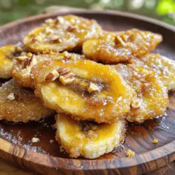 Für diese köstlichen frittierten Bananen benötigst du einige einfache Zutaten. Hier ist die Liste: