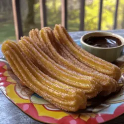 Um leckere Zimt-Zucker-Churros zu machen, benötigst du einige Grundzutaten. Diese Zutaten sorgen für den perfekten Geschmack und die richtige Textur. Hier sind die Hauptzutaten: - 240 ml Wasser - 30 g Kristallzucker (2 Esslöffel) - 1/2 Teelöffel Salz - 30 ml Pflanzenöl (2 Esslöffel) - 125 g Weizenmehl (1 Tasse) - 2 große Eier - 1 Teelöffel Vanilleextrakt - 200 g Kristallzucker (für die Beschichtung) - 2 Teelöffel gemahlener Zimt (für die Beschichtung) - Öl zum Frittieren Jede dieser Zutaten hat eine spezielle Rolle. Das Wasser und Öl helfen, den Teig zusammenzubringen. Der Zucker bringt Süße und die Eier sorgen für die luftige Konsistenz. Wenn du die Churros etwas abwandeln möchtest, gibt es einige Alternativen. Statt Weizenmehl kannst du glutenfreies Mehl verwenden. Das macht die Churros für viele Menschen verträglich. Für einen anderen Geschmack kannst du auch einen Teil des Zuckers durch Honig ersetzen. Das gibt den Churros eine besondere Note. Zeige kreativ in der Küche und probiere verschiedene Alternativen aus! Achte auf Allergene, wenn du Churros zubereitest. Diese Zutaten könnten für einige Menschen problematisch sein: - Weizenmehl: Enthält Gluten. - Eier: Häufige Allergene. - Pflanzenöl: Manchmal Allergien gegen bestimmte Pflanzenöle. Falls jemand Allergien hat, kannst du das Weizenmehl durch eine glutenfreie Mischung ersetzen. Auch die Eier können in einigen Rezepten durch Apfelmus oder Leinsamen ersetzt werden. Achte darauf, solche Alternativen zu nutzen, wenn nötig. Für das vollständige Rezept, schau dir [Full Recipe] an. Zuerst sammeln wir alle Zutaten für unsere Zimt-Zucker-Churros. Sie benötigen: - 240 ml Wasser - 30 g Kristallzucker (2 Esslöffel) - 1/2 Teelöffel Salz - 30 ml Pflanzenöl (2 Esslöffel) - 125 g Weizenmehl (1 Tasse) - 2 große Eier - 1 Teelöffel Vanilleextrakt Beginnen Sie, indem Sie in einem mittleren Topf das Wasser, 2 Esslöffel Kristallzucker, Salz und 2 Esslöffel Pflanzenöl vermischen. Bringen Sie diese Mischung bei mittlerer Hitze zum Kochen. Sobald es kocht, nehmen Sie den Topf vom Herd. Rühren Sie nun schnell 1 Tasse Weizenmehl ein. Rühren Sie, bis der Teig eine glatte Kugel bildet. Lassen Sie den Teig etwa 10 Minuten abkühlen. Nach dem Abkühlen geben Sie die Eier nacheinander dazu. Fügen Sie auch den Vanilleextrakt hinzu. Rühren Sie gut, bis der Teig glatt und gleichmäßig ist. Jetzt geht es ans Frittieren! Erhitzen Sie in einem tiefen Topf oder einer Pfanne das Öl auf 190 °C (375 °F). Das Öl sollte tief genug sein, etwa 5-7 cm, damit die Churros schwimmen können. Während das Öl erhitzt, bereiten Sie die Zimt-Zucker-Mischung vor. Vermischen Sie 200 g Kristallzucker und 2 Teelöffel gemahlenen Zimt in einer flachen Schüssel. Füllen Sie den Churroteig in einen Spritzbeutel mit einer sternförmigen Tülle. Wenn das Öl heiß ist, spritzen Sie 10-15 cm lange Stränge Teig direkt ins Öl. Nutzen Sie eine Schere, um den Teig abzuschneiden. Frittieren Sie immer nur kleine Mengen, damit es nicht zu voll wird. Die Churros frittieren Sie 2-3 Minuten auf jeder Seite. Sie sollten goldbraun und knusprig sein. Mit einer Schaumkelle nehmen Sie die Churros heraus und lassen sie auf Küchenpapier abtropfen. Während die Churros noch warm sind, wälzen Sie jede Churro im Zimt-Zucker-Mix. Achten Sie darauf, dass sie gleichmäßig bedeckt sind. Diese süße Beschichtung macht die Churros besonders lecker! Für das beste Ergebnis empfehle ich, die Churros sofort zu servieren. Das macht sie besonders frisch und knusprig. Genießen Sie das Rezept aus der Full Recipe! Um den besten Churroteig zu machen, sind frische Zutaten wichtig. Beginne mit Wasser, Zucker, Salz und Öl. Koche diese Mischung gut. Dann füge das Mehl hinzu und rühre schnell. Das ergibt einen glatten Teig. Lass den Teig für zehn Minuten abkühlen. Danach kommen die Eier und der Vanilleextrakt dazu. Rühre alles gut durch. Ein glatter, dicker Teig ist ideal für Churros. Wenn der Teig zu dünn ist, wird das Ergebnis nicht knusprig. Für das Frittieren ist die richtige Temperatur wichtig. Erhitze das Öl auf etwa 190 °C. Ein Küchenthermometer hilft hier sehr. Wenn das Öl zu kalt ist, werden die Churros fettig. Zu heißes Öl brennt sie an. Frittiere die Churros in kleinen Mengen. So vermeidest du Überfüllung. Sie brauchen etwa zwei bis drei Minuten pro Seite. Achte darauf, dass sie schön goldbraun sind. Präsentiere die Churros auf einem schönen Teller. Bestäube sie leicht mit Zimt-Zucker. Das sieht toll aus und macht sie noch leckerer. Du kannst auch eine Schüssel mit geschmolzener Schokolade oder Dulce de Leche dazugeben. So können die Gäste dippen. Das macht das Essen noch spannender. Zeige deine Kreativität bei der Präsentation. So wirken die Churros noch einladender. {{image_4}} Ich liebe es, Churros zu füllen! Eine leckere Füllung macht sie noch besser. Du kannst sie mit Schokolade, Pudding oder sogar mit Karamell füllen. Um gefüllte Churros zu machen, spritze zuerst einen langen Strang Teig. Frittiere ihn dann, bis er goldbraun ist. Lass ihn kurz abkühlen und steche dann mit einer Spritze in die Seite. Fülle ihn mit deiner Lieblingsfüllung. Die Kombination aus warmen Churros und schmelzender Füllung ist einfach unwiderstehlich! Zimt und Zucker sind klassisch, aber du kannst kreativ werden! Probiere eine Schokoladenbeschichtung für einen intensiven Geschmack. Mische Kakaopulver mit Zucker und wälze die Churros darin. Für eine fruchtige Note kannst du auch eine Mischung aus Puderzucker und geriebener Zitrone verwenden. Die Möglichkeiten sind endlos! Experimentiere mit verschiedenen Gewürzen wie Kardamom oder Muskatnuss. So machst du deine Churros einzigartig. Dips machen Churros noch spannender! Stelle eine kleine Schüssel mit geschmolzener Schokolade bereit. Der warme, dicke Schokoladendip passt perfekt zu den knusprigen Churros. Auch eine Vanille- oder Karamellsauce ist eine tolle Wahl. Wenn du es fruchtiger magst, probiere einen Erdbeer- oder Himbeerdip. Dips bringen mehr Geschmack und Abwechslung in dein Churro-Erlebnis. Du kannst auch verschiedene Dips anbieten, damit jeder seinen Favoriten finden kann. Wenn du mehr über das Rezept erfahren möchtest, schau dir das Full Recipe an! Churros sind am besten frisch. Wenn du sie aufbewahren musst, lass sie zuerst abkühlen. Lege sie dann in einen luftdichten Behälter. So bleiben sie knusprig. Wenn du keinen Behälter hast, wickel sie in Frischhaltefolie. Vermeide es, sie mit anderen Lebensmitteln zu lagern, um Gerüche zu verhindern. Um Churros wieder aufzuwärmen, heize deinen Ofen auf 180 °C vor. Lege die Churros auf ein Backblech. Erwärme sie für 5 bis 7 Minuten. So werden sie wieder knusprig. Vermeide die Mikrowelle, da sie die Churros weich macht. Churros bleiben im Kühlschrank etwa 2 Tage frisch. Wenn du sie länger aufbewahren möchtest, friere sie ein. Lege die Churros in einen Gefrierbeutel. So bleiben sie bis zu 3 Monate haltbar. Zum Auftauen lasse sie einfach bei Raumtemperatur stehen. Frittiere sie dann für ein paar Minuten, um die Knusprigkeit zurückzubringen. Um Zimt-Zucker-Churros selbst zu machen, benötigst du einige einfache Zutaten. Hier ist die Schritt-für-Schritt-Anleitung: 1. Mische die Basis: Koche Wasser, Zucker, Salz und Öl in einem Topf. 2. Teig herstellen: Nimm den Topf vom Herd und rühre das Mehl ein. Warte, bis der Teig abgekühlt ist. 3. Eier und Vanille hinzufügen: Schlage die Eier einzeln in den Teig und füge Vanille hinzu. 4. Frittieren: Erhitze Öl auf 190 °C und forme den Teig in lange Stränge. Frittiere sie goldbraun. 5. Zimt-Zucker-Beschichtung: Wälze die heißen Churros in einer Mischung aus Zucker und Zimt. Du kannst das vollständige Rezept unter [Full Recipe] finden. So einfach ist das! Zimt-Zucker-Churros findest du in vielen Bäckereien und Märkten. Oft sind sie auch auf Jahrmärkten oder Festen zu finden. Viele Restaurants bieten sie als Dessert an. In großen Städten gibt es spezielle Churro-Stände. Wenn du sie frisch genießen möchtest, mache sie einfach selbst zu Hause! Churros schmecken toll mit verschiedenen Dips. Hier sind einige beliebte Optionen: - Schokoladensauce: Eine klassische Wahl für Schokoladenliebhaber. - Dulce de Leche: Eine süße, karamellartige Sauce, die perfekt passt. - Karamellsauce: Für einen extra süßen Genuss. - Fruchtsoße: Eine frische Option, die gut zu Zimt passt. Probiere die Dips aus und finde deinen Favoriten! Zimt-Zucker-Churros sind einfach herzustellen und machen Spaß. Die Zutaten sind leicht zu finden, und die Schritt-für-Schritt-Anleitung hilft dir, sie perfekt zuzubereiten. Denk daran, die Teigkonsistenz richtig zu haben und die Temperatur beim Frittieren zu beachten. Egal, ob du gefüllte Churros magst oder andere Geschmäcker ausprobieren willst, die Variationen sind endlos. Beachte die Lagerungshinweise, um ihre Frische zu bewahren. Mit diesen Tipps bist du bestens vorbereitet. Viel Spaß beim Churros machen!