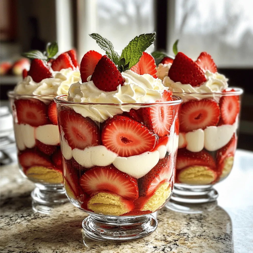 Für die Erdbeer-Shortcake-Trifles benötigst du folgende Zutaten: