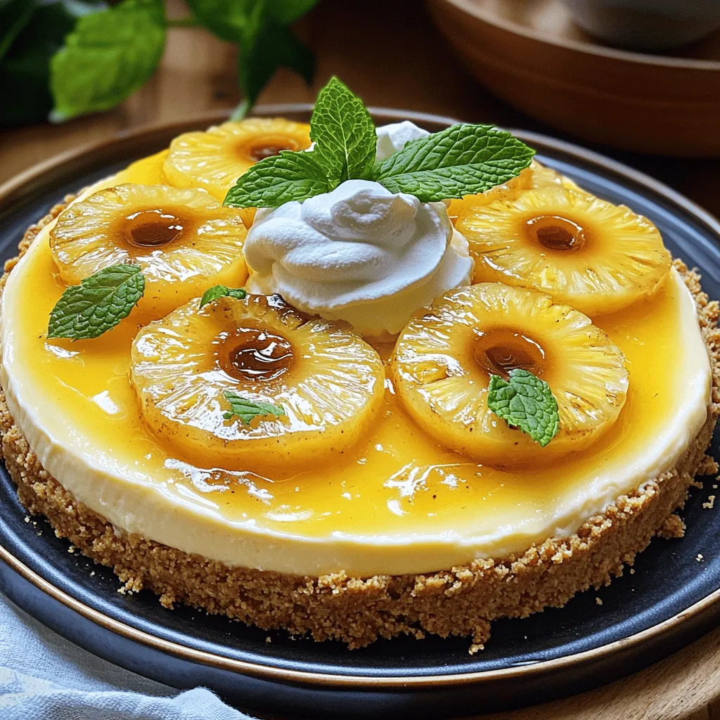 Um diesen leckeren Ananas-Wendekäsekuchen zu machen, brauchst du folgende Zutaten: - 200 g Butterkekse, zerbröselt - 100 g geschmolzene Butter - 400 g Frischkäse, zimmerwarm - 200 g saure Sahne - 150 g Zucker - 3 große Eier - 1 Teelöffel Vanilleextrakt - 1 Prise Salz - 1 Dose (400 g) Ananasringe in Sirup, abgetropft - 50 g brauner Zucker - 1 Teelöffel Zimt