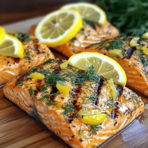 Für dieses köstliche Gericht benötigen Sie folgende Hauptzutaten: - 4 Lachsfilets (je 170 g) - 60 ml Olivenöl - 2 Esslöffel frisch gepresster Zitronensaft - 1 Teelöffel Zitronenschale - 3 Knoblauchzehen, fein gehackt - 1 Esslöffel frischer Dill, gehackt - 1 Esslöffel frische Petersilie, gehackt - 1 Esslöffel frischer Thymian, gehackt - Salz und Pfeffer nach Geschmack - Zitronenscheiben zum Garnieren Diese Zutaten geben dem Lachs ein frisches und aromatisches Profil. Der Zitronensaft bringt Säure, während die Kräuter Tiefe und Geschmack hinzufügen. Die Marinade ist der Schlüssel zu einem saftigen Lachs. Sie mischen Olivenöl, Zitronensaft und Zitronenschale. Fügen Sie dann Knoblauch, Dill, Petersilie, Thymian, Salz und Pfeffer hinzu. Diese Mischung zieht in den Lachs ein und macht ihn zart. Lassen Sie die Filets mindestens 30 Minuten marinieren. Manchmal sind frische Zutaten nicht verfügbar. In diesem Fall können Sie Folgendes nutzen: - Dosen- oder gefrorene Kräuter sind gut für die Marinade. - Zitronensaft aus der Flasche funktioniert, wenn frische Zitronen fehlen. - Lachsfilets können auch durch andere Fischsorten wie Forelle oder Makrele ersetzt werden. Diese Alternativen bieten Flexibilität und helfen, das Rezept leicht anzupassen. Für die vollständige Anleitung und mehr Details schauen Sie sich das [Full Recipe] an. Sie beginnen mit frischen Lachsfilets. Nehmen Sie eine mittelgroße Schüssel. Mischen Sie das Olivenöl, den Zitronensaft, die Zitronenschale und den Knoblauch. Fügen Sie den Dill, die Petersilie, den Thymian, Salz und Pfeffer hinzu. Rühren Sie alles gut um. Diese Mischung ist Ihre Marinade. Legen Sie die Lachsfilets in eine flache Schale oder einen Beutel. Gießen Sie die Marinade über die Filets. Stellen Sie sicher, dass jeder Teil gut bedeckt ist. Decken Sie die Schüssel ab oder verschließen Sie den Beutel. Lassen Sie die Filets für mindestens 30 Minuten im Kühlschrank marinieren. Wenn Sie mehr Geschmack wollen, lassen Sie sie bis zu 2 Stunden marinieren. Heizen Sie den Grill auf mittelhohe Temperatur vor. Das sind etwa 190 °C. Wenn Sie eine Grillpfanne verwenden, heizen Sie diese ebenfalls vor. Es ist wichtig, dass der Grill heiß genug ist, um die Filets gleichmäßig zu garen. Wenn der Grill richtig heiß ist, wird der Lachs außen knusprig und bleibt innen saftig. Nehmen Sie die Lachsfilets aus der Marinade. Lassen Sie die überschüssige Marinade abtropfen. Entsorgen Sie die restliche Marinade. Legen Sie die Filets mit der Hautseite nach unten auf den Grill. Grillen Sie die Filets für 4 bis 6 Minuten. Drehen Sie die Filets vorsichtig um. Grillen Sie sie weitere 3 bis 4 Minuten. Der Lachs ist fertig, wenn er leicht mit einer Gabel zerfällt. Nehmen Sie den Lachs vom Grill und lassen Sie ihn ein paar Minuten ruhen. Servieren Sie den Lachs mit frischen Zitronenscheiben. Schauen Sie sich auch das Full Recipe an, um noch mehr Details zu erfahren. Um den perfekten Lachs zu grillen, achte auf die Marinade. Die Mischung aus Zitronensaft, Olivenöl und Kräutern bringt viel Geschmack. Marinieren Sie die Filets mindestens 30 Minuten. So zieht der Geschmack richtig ein. Achte darauf, den Grill gut vorzuheizen. Die Hautseite zuerst auf den Grill legen. So bleibt der Lachs saftig und zart. Grillen Sie ihn nicht zu lange. Er sollte leicht mit einer Gabel zerteilt werden. Ein häufiger Fehler ist, den Lachs ohne Marinade zu grillen. Dadurch fehlt der Geschmack. Ein anderer Fehler ist, die Filets zu oft zu wenden. Lass den Lachs in Ruhe, damit er gut bräunt. Wenn du die Haut entfernst, kann der Lachs austrocknen. Achte darauf, eine Grillplatte oder ein Gitter zu verwenden, um ein Ankleben zu verhindern. Ein letzter Tipp: Lass den Lachs nach dem Grillen ruhen. So bleibt er saftig. Du kannst die Kräuter nach deinem Geschmack ändern. Verwende Basilikum oder Schnittlauch für einen anderen Geschmack. Für eine scharfe Note füge etwas Chili hinzu. Wenn du keinen frischen Lachs hast, probiere Lachs aus der Dose. Du kannst auch die Marinade variieren. Experimentiere mit Honig oder Senf für einen süßen oder würzigen Geschmack. Serviere den Lachs mit verschiedenen Beilagen. Gegrilltes Gemüse oder Reis passen gut dazu. Du kannst auch den gegrillten Lachs mit einer Mango-Salsa kombinieren. Das gibt dem Gericht eine fruchtige Frische. Für das vollständige Rezept, schau dir die [Full Recipe] an. {{image_4}} Um den Zitronen-Kräuter-gegrillten Lachs aufzupeppen, probiere Mango-Salsa. Diese frische Mischung bringt Süße und Säure. Du brauchst: - 1 reife Mango, gewürfelt - 1 kleine rote Zwiebel, fein gehackt - 1 jalapeño, entkernt und gewürfelt - 1 Limette, Saft davon - Frischer Koriander, gehackt Mische alle Zutaten in einer Schüssel. Lass die Salsa kurz ziehen. Diese Kombination passt perfekt zu dem gegrillten Lachs. Du kannst die Marinade nach deinem Geschmack anpassen. Füge zum Beispiel einen Teelöffel Honig hinzu. Das gibt eine süße Note. Ein bisschen Sojasauce oder Honig-Senf kann auch spannend sein. Hier sind einige Vorschläge: - 1 Teelöffel Paprika für einen rauchigen Geschmack - 1 Teelöffel Kreuzkümmel für eine warme Note - 1 Teelöffel Senf für einen scharfen Kick Experimentiere mit den Gewürzen. Finde heraus, was dir am besten schmeckt. Um eine vollständige Mahlzeit zu machen, kombiniere den Lachs mit frischen Beilagen. Hier sind einige leckere Ideen: - Knusprige grüne Bohnen - Gegrilltes Gemüse wie Zucchini oder Paprika - Ein frischer Salat mit Rucola und Kirschtomaten - Reis oder Quinoa als gesunde Kohlenhydrate Diese Beilagen runden die Mahlzeit ab. Sie ergänzen die Aromen des Lachses wunderbar. Wenn du nach dem Grillen Lachs übrig hast, bewahre ihn gut auf. Lass den Lachs zuerst auf Raumtemperatur abkühlen. Dann lege die Reste in einen luftdichten Behälter. Du kannst auch Frischhaltefolie verwenden. So bleibt der Lachs frisch und saftig. Stelle den Behälter in den Kühlschrank. Um den Lachs wieder warm zu machen, gibt es einfache Methoden. Du kannst den Ofen verwenden. Heize ihn auf 180 °C vor. Lege den Lachs in eine Auflaufform und decke ihn mit Folie ab. So bleibt die Feuchtigkeit erhalten. Backe ihn für etwa 10 Minuten. Alternativ kannst du eine Pfanne nutzen. Erhitze etwas Öl und lege den Lachs hinein. Brate ihn bei mittlerer Hitze für 2-3 Minuten pro Seite. Im Kühlschrank bleibt gegrillter Lachs 3 bis 4 Tage frisch. Achte darauf, dass er gut verpackt ist. Wenn du ihn länger aufbewahren möchtest, friere ihn ein. Im Gefrierschrank hält der Lachs bis zu 3 Monate. Verpacke ihn gut in Folie oder einem geeigneten Behälter. So bleibt der Geschmack voll erhalten. Lachs sollte mindestens 30 Minuten mariniert werden. So kann der Fisch die Aromen gut aufnehmen. Du kannst ihn bis zu 2 Stunden marinieren, um den Geschmack noch intensiver zu machen. Achte darauf, dass du ihn nicht zu lange lässt. Zu viel Marinade kann den Fisch weich machen. Die ideale Grilltemperatur für Lachs liegt bei etwa 190 °C. Diese mittelhohe Hitze sorgt dafür, dass der Fisch gleichmäßig gart. Wenn es zu heiß ist, kann der Lachs außen verbrennen, während er innen roh bleibt. Verwende ein Grillthermometer, um sicherzustellen, dass die Temperatur stimmt. Ja, du kannst gefrorenen Lachs verwenden. Achte darauf, ihn vollständig aufzutauen, bevor du ihn marinierst. Du kannst ihn über Nacht im Kühlschrank auftauen oder ihn in kaltem Wasser schnell auftauen. Gefrorener Lachs kann jedoch etwas weniger zart sein als frischer. Denke daran, dass die Marinierzeit eventuell kürzer sein sollte. Für das gesamte Rezept schau dir bitte die [Full Recipe] an. Zusammenfassend lässt sich sagen, dass Zitronen-Kräuter-gegrillter Lachs einfach zuzubereiten ist. Du hast gelernt, welche Zutaten wichtig sind und wie man sie optimal kombiniert. Die Schritt-für-Schritt-Anleitung hilft dir, beim Grillen Fehler zu vermeiden. Denk daran, dass Variationen und Beilagen dein Gericht noch leckerer machen können. Halte Reste richtig und erwärme sie geschmackvoll. Mit diesen Tipps wirst du das Grillen meistern. Viel Spaß beim Ausprobieren und Genießen deiner köstlichen Kreationen!