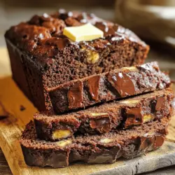 Die Hauptzutaten für Schokoladen-Espresso-Bananenbrot sind einfach und lecker. Du brauchst reife Bananen, Kakaopulver, Espresso, Kokosnussfett oder Butter, braunen Zucker, Eier, Vanilleextrakt, Natron, Salz, Mehl und Schokoladenstückchen.