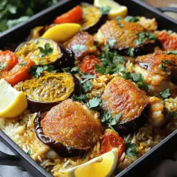 - 2 Tassen Basmati-Reis - 500g Hähnchenschenkel - 1 große Aubergine - 2 mittelgroße Tomaten - 1 große Zwiebel - 3 Knoblauchzehen - 4 Tassen Hühnerbrühe Für Maqluba sind die Hauptzutaten sehr wichtig. Der Basmati-Reis gibt dem Gericht seinen feinen Geschmack. Hähnchenschenkel sorgen für eine saftige Textur. Die Auswahl an Gemüse, wie Auberginen und Tomaten, bringt eine schöne Farbe und Geschmack. Zwiebel und Knoblauch fügen Aromen hinzu, die das Gericht lebendig machen. - 1 Teelöffel gemahlener Kreuzkümmel - 1 Teelöffel gemahlener Kurkuma - 1 Teelöffel gemahlener Zimt - ½ Teelöffel schwarzer Pfeffer - Salz nach Geschmack Die Gewürze sind das Herzstück der Maqluba. Kreuzkümmel bringt einen warmen, erdigen Geschmack. Kurkuma fügt eine schöne goldene Farbe hinzu. Zimt gibt dem Gericht eine unerwartete Süße. Diese Gewürze harmonieren perfekt mit dem Hähnchen und dem Gemüse. - Frische Petersilie oder Koriander - Zitronenschnitze Die Garnituren machen die Maqluba noch besser. Frische Petersilie oder Koriander geben einen frischen Kick. Zitronenschnitze sorgen für eine spritzige Note, die das Gericht aufwertet. Diese Beilagen sind einfach, aber sie machen viel aus. Wenn du Maqluba servierst, sind diese Extras ein Muss. Für das vollständige Rezept schau in die anderen Abschnitte. Um deine Maqluba perfekt zuzubereiten, beginne mit dem Gemüse. Nimm die Aubergine und schneide sie in dünne Scheiben. Bestreue die Scheiben leicht mit Salz. Lass sie etwa 20 Minuten ruhen. So ziehst du die Feuchtigkeit heraus. Spüle die Auberginen dann gründlich ab. Tupfe sie mit einem Küchentuch trocken. Jetzt schneide die Zwiebeln in Ringe. Die Tomaten schneidest du ebenfalls in Scheiben. Diese frischen Zutaten bringen Farbe und Geschmack in dein Gericht. Heize einen großen Topf mit Olivenöl bei mittlerer Hitze auf. Füge die Zwiebeln hinzu und brate sie, bis sie glasig sind. Danach gib den Knoblauch dazu und die Hähnchenschenkel. Brate das Hähnchen goldbraun an. Jetzt wird es spannend! Streue die Gewürze wie Kreuzkümmel, Kurkuma, Zimt und schwarzen Pfeffer gleichmäßig über das Hähnchen. Rühre alles gut um. Lass die Gewürze für zwei bis drei Minuten kochen, damit die Aromen sich entfalten. Die nächste Phase ist die Schichtung. Lege die angebratenen Hähnchenschenkel gleichmäßig auf den Boden des Topfes. Jetzt lege die geschnittenen Tomaten und Auberginen gleichmäßig darüber. Streue den gewaschenen Basmati-Reis gleichmäßig über das Gemüse und das Hähnchen. Sorge dafür, dass alles gut bedeckt ist. Gieße dann vorsichtig die Hühnerbrühe über den Reis. Achte darauf, dass der Reis vollständig bedeckt ist. Jetzt wird die Maqluba langsam gegart. Reduziere die Hitze auf niedrig und decke den Topf ab. Lass das Ganze etwa 30 bis 35 Minuten köcheln. Der Reis sollte die Brühe ganz aufnehmen und zart werden. Öffne den Deckel während des Garens nicht! Nach dem Garen nimm den Topf vom Herd. Lass ihn zehn Minuten ruhen. Lege eine große Servierplatte auf den Topf und drehe ihn vorsichtig um. So kommt die Maqluba schön auf die Platte. Jetzt sieht es schon toll aus! Garniere dein Gericht mit frischer Petersilie oder Koriander und serviere Zitronenschnitze dazu. So wird deine Maqluba zu einem Fest! Die richtige Konsistenz des Reises ist wichtig. Das Verhältnis von Reis zu Brühe sollte 1:2 sein. Das bedeutet, für jede Tasse Reis brauchst du zwei Tassen Brühe. Die Kochzeit ist auch entscheidend. Reduziere die Hitze nach dem Kochen und lasse es 30 bis 35 Minuten köcheln. So wird der Reis weich und nimmt die Aromen auf. Maqluba kann viele Variationen haben. Du kannst Lammfleisch oder nur Gemüse verwenden. In einigen Regionen wird es mit Rindfleisch zubereitet. Jede Region hat ihre eigene Art, das Gericht zu machen. Diese Unterschiede machen Maqluba spannend und vielseitig. Die Präsentation ist wichtig. Stelle die Maqluba in die Mitte des Tisches. So können alle Gäste das Gericht bewundern. Serviere es mit einem frischen Salat aus Gurken und Tomaten. Das gibt einen tollen Kontrast. Du kannst auch Joghurt als Beilage anbieten. {{image_4}} Um Maqluba zu lagern, solltest du sie zuerst abkühlen lassen. Das verhindert, dass sich Feuchtigkeit bildet. Du kannst die Reste in einem luftdichten Behälter im Kühlschrank aufbewahren. Dort bleiben sie für drei bis vier Tage frisch. Wenn du länger aufbewahren willst, friere die Maqluba ein. Verwende dazu gefriergeeignete Behälter. So bleibt der Geschmack bis zu drei Monate erhalten. Achte darauf, die Portionen gut zu verpacken. So kannst du später nur das auftauen, was du brauchst. Um Maqluba wieder warm zu machen, ist die Mikrowelle eine schnelle Option. Stelle die Reste in eine mikrowellengeeignete Schüssel. Decke die Schüssel mit einem feuchten Küchentuch ab. Erhitze sie in kurzen Intervallen von 1-2 Minuten. Rühre zwischendurch um. Wenn du den Ofen bevorzugst, heize ihn auf 180 Grad vor. Lege die Maqluba in eine Auflaufform und decke sie mit Alufolie ab. So bleibt die Feuchtigkeit erhalten. Erhitze sie für etwa 20 Minuten oder bis sie warm ist. Maqluba bedeutet „umgedreht“ auf Arabisch. Der Name kommt von der Art, wie das Gericht serviert wird. Nach dem Kochen drehen wir den Topf um. So landet der Reis oben, und das Hähnchen und Gemüse sind darunter. Diese Präsentation macht das Gericht besonders. Es ist ein echter Blickfang auf jedem Tisch. Ja, du kannst Maqluba auch ohne Fleisch machen. Statt Hähnchen kannst du Kichererbsen oder Tofu verwenden. Für die Brühe nimmst du einfach Gemüsebrühe. Das gibt dem Gericht einen tollen Geschmack. Du kannst auch mehr Gemüse nutzen. Zucchini, Karotten oder Blumenkohl passen gut. So bleibt die Maqluba lecker und gesund. Die gesamte Zubereitung von Maqluba dauert etwa eine Stunde. Die Vorbereitung der Zutaten dauert etwa 20 Minuten. Das Kochen selbst dauert dann 30 bis 35 Minuten. Es ist einfach und macht Spaß. Du wirst schnell ein tolles Gericht haben, das deine Familie begeistert. Maqluba ist ein Gericht, das viele Gesichter hat. Jedes Land bringt seine eigene Note ein. - Maqluba aus Jordanien: Diese Version hat oft Lammfleisch und spezielle Gewürze. Die Verwendung von Joghurt ist häufig. Es gibt eine schöne Kombination aus Aromen. - Palästinensische Variationen: Hier verwenden die Köche oft viel Gemüse. Sie kombinieren es mit Hähnchen oder sogar Rindfleisch. Manchmal fügen sie auch Nüsse hinzu. Manche Menschen haben spezielle Diäten. Maqluba kann ihnen auch gefallen! - Glutenfrei: Reis ist von Natur aus glutenfrei. Das macht Maqluba zur perfekten Wahl. - Low-Carb Optionen: Ersetzen Sie den Reis durch Blumenkohlreis. Das schmeckt gut und ist gesund. Maqluba ist ein tolles Hauptgericht. Sie können es leicht kombinieren. - Salate: Ein frischer Gurken- und Tomatensalat passt gut dazu. Er bringt eine schöne Frische. - Dips: Hummus oder Tahini-Dip ergänzen das Gericht. Diese Dips runden das Essen ab. Diese Variationen und Kombinationen machen Maqluba zu einem spannenden Gericht. Egal, wie Sie es zubereiten, es bleibt köstlich! Maqluba ist ein leckeres Gericht, das einfach zuzubereiten ist. Wir haben die Hauptzutaten wie Basmati-Reis und Hähnchen besprochen. Gewürze wie Kreuzkümmel und Kurkuma geben dem Gericht seinen einzigartigen Geschmack. Du kannst die Reis-Konsistenz perfektionieren und kreative Variationen ausprobieren. Vergiss nicht, die Reste richtig zu lagern und aufzuwärmen. Dieses Gericht ist vielseitig, lecker und bringt Abwechslung auf den Tisch. Probiere verschiedene Beilagen aus, um dein Maqluba noch interessanter zu machen. Lass die Aromen miteinander spielen!