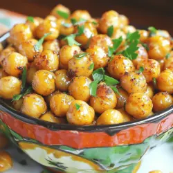 Um leckere Süß und Würzig Geröstete Kichererbsen zu machen, brauchst du: - 1 Dose (425 g) Kichererbsen, abgetropft und abgespült - 2 Esslöffel Olivenöl - 1 Esslöffel Ahornsirup - 1 Teelöffel geräuchertes Paprikapulver - 1 Teelöffel gemahlener Kreuzkümmel - 1/2 Teelöffel Cayennepfeffer (nach Geschmack anpassen) - 1/2 Teelöffel Knoblauchpulver - 1/2 Teelöffel Salz - 1/4 Teelöffel schwarzer Pfeffer Die Gewürze geben den Kichererbsen ihren besonderen Geschmack. Geräuchertes Paprikapulver verleiht eine rauchige Note. Kreuzkümmel bringt Wärme und Tiefe. Cayennepfeffer sorgt für die richtige Schärfe. Du kannst die Menge anpassen, um die Schärfe nach deinem Geschmack zu ändern. Knoblauchpulver und Pfeffer runden das Aroma ab. Ahornsirup fügt eine süße Note hinzu, die perfekt mit den Gewürzen harmoniert. Wenn du Kichererbsen kaufst, achte auf die Qualität. Frische Kichererbsen haben einen guten Biss. Die Dose sollte nicht beschädigt sein. Wenn du getrocknete Kichererbsen verwendest, weiche sie ein und koche sie vorher. Das macht sie zart und lecker. Diese einfache Snackidee bringt Abwechslung in deinen Alltag. Für die vollständige Rezeptanleitung, schau dir das Rezept an. Zuerst musst du die Kichererbsen gut abspülen. Das entfernt die Flüssigkeit aus der Dose. Danach tupfst du die Kichererbsen mit einem sauberen Tuch trocken. So werden sie knuspriger beim Rösten. Diese Schritte sind sehr wichtig für das beste Ergebnis. Für die Gewürzmischung nimm eine große Schüssel. Gib das Olivenöl und den Ahornsirup hinein. Füge dann die Gewürze hinzu: geräuchertes Paprikapulver, Kreuzkümmel, Cayennepfeffer, Knoblauchpulver, Salz und schwarzen Pfeffer. Rühre alles gut um, bis eine glatte Paste entsteht. Diese Mischung macht die Kichererbsen lecker und würzig. Heize deinen Ofen auf 200 °C vor. Lege ein Backblech mit Backpapier aus. Verteile die gewürzten Kichererbsen gleichmäßig auf dem Blech. Röste sie für 25-30 Minuten. Schüttle das Blech nach der Hälfte der Zeit, damit sie gleichmäßig knusprig werden. Nach dem Rösten nimm die Kichererbsen aus dem Ofen und lass sie etwas abkühlen. Sie werden beim Abkühlen noch knuspriger. Du kannst die Süß und Würzig Geröstete Kichererbsen jetzt genießen! Wenn du mehr Details möchtest, schaue dir die vollständige Rezeptanleitung an. Um knusprige Kichererbsen zu bekommen, ist es wichtig, die Feuchtigkeit zu entfernen. Nach dem Abspülen der Kichererbsen, tupfen Sie sie mit einem sauberen Tuch trocken. Dies verhindert, dass sie dampfen und matschig werden. Ein weiterer Tipp ist, sie in einer einzigen Schicht auf das Backblech zu legen. Zu viele Kichererbsen auf einmal machen es schwer, gleichmäßig zu rösten. Das Rösten Ihrer Kichererbsen ist der Schlüssel zu einem perfekten Snack. Planen Sie etwa 25 bis 30 Minuten ein. Nach der Hälfte der Zeit sollten Sie das Blech schütteln. So bräunen die Kichererbsen gleichmäßiger. Achten Sie darauf, sie im Auge zu behalten, da jeder Ofen unterschiedlich heizt. Geröstete Kichererbsen sind vielseitig. Sie können sie als Snack genießen oder in Salate geben. Sie passen auch gut zu Suppen oder als Topping für Reisgerichte. Diese Kichererbsen bringen einen süßen und würzigen Kick in jede Mahlzeit. Für mehr Rezepte, schauen Sie sich die vollständige Rezeptanleitung an. {{image_4}} Es gibt viele Wege, um den Geschmack von gerösteten Kichererbsen zu verändern. Du kannst verschiedene Gewürze ausprobieren, um neue Aromen zu entdecken. Hier sind einige Ideen: - Curry-Pulver: Für einen warmen, würzigen Geschmack. - Zimt und Muskatnuss: Für eine süße, aromatische Note. - Chili-Pulver: Für zusätzlichen Kick und Schärfe. - Kräuter wie Thymian oder Rosmarin: Für einen frischen, grünen Geschmack. Diese Gewürze passen gut zu den Kichererbsen und machen sie spannend. Experimentiere mit deinen Lieblingsgewürzen! Wenn du deinen Snack süßer oder schärfer magst, hast du viele Optionen. Du kannst den Ahornsirup erhöhen, um mehr Süße zu bekommen. Probiere auch Honig oder Agavendicksaft. Für schärfere Varianten füge mehr Cayennepfeffer hinzu. Du kannst auch frische Chili oder scharfe Soßen verwenden. Achte darauf, die Schärfe nach deinem Geschmack anzupassen. So sind die Kichererbsen genau richtig für dich! Kichererbsen sind vielseitig und perfekt für Snacks. Hier sind einige Ideen: - Kichererbsen-Hummus: Mixe Kichererbsen mit Tahini, Zitrone, und Knoblauch. - Kichererbsen-Salat: Mische sie mit Gemüse, Feta und einem leichten Dressing. - Kichererbsen-Curry: Koche sie mit Kokosmilch, Gemüse und Gewürzen. Diese Snacks sind gesund und machen Spaß. Sie sind einfach zuzubereiten und bringen Abwechslung auf deinen Tisch. Probiere verschiedene Varianten aus und finde deine Lieblinge! Für das Rezept zu süß und würzig gerösteten Kichererbsen schaue dir die [Full Recipe] an. Um deine süß und würzig gerösteten Kichererbsen frisch zu halten, lagere sie in einem luftdichten Behälter. Stelle sicher, dass der Behälter trocken ist. Das hilft, die Knusprigkeit zu bewahren. Lagere die Kichererbsen an einem kühlen, dunklen Ort. Vermeide die Nähe zur Sonne oder Wärmequellen. Geröstete Kichererbsen halten sich etwa eine Woche. Nach diesem Zeitraum könnten sie weich werden. Es ist wichtig, sie regelmäßig zu überprüfen. Wenn sie ihren Crunch verlieren, ist es Zeit, sie zu entsorgen. Du kannst geröstete Kichererbsen nicht gut einfrieren, da sie weich werden. Aber du kannst sie aufwärmen. Lege sie auf ein Backblech und heize den Ofen auf 180 °C (350 °F) vor. Röste sie für 10 bis 15 Minuten, bis sie wieder knusprig sind. So hast du schnell einen leckeren Snack. Wenn du mehr über die Zubereitung erfahren möchtest, schau dir die vollständige Rezeptanleitung an. Ja, du kannst frische Kichererbsen verwenden. Allerdings braucht es etwas mehr Zeit. Frische Kichererbsen müssen zuerst gekocht werden. Koche sie bis sie weich sind. Danach kannst du sie wie die Dosenkichererbsen würzen und rösten. Die Röstdauer kann je nach Vorliebe angepasst werden. Wenn du sie knuspriger magst, röste sie länger. Achte darauf, sie regelmäßig umzurühren. So garen sie gleichmäßig. Kontrolliere die Kichererbsen nach 25 Minuten. Süß und würzig geröstete Kichererbsen passen gut zu vielen Gerichten. Hier sind einige Ideen: - Salate für extra Crunch - Joghurt-Dips für einen cremigen Kontrast - Gemüse-Sticks für einen gesunden Snack - Reisgerichte als proteinreiche Beilage Du findest die vollständige Rezeptanleitung für Süß und Würzig Geröstete Kichererbsen in der [Full Recipe]. Diese zeigt dir jeden Schritt klar und einfach. Geröstete Kichererbsen sind einfach und lecker. Wir haben die wichtigsten Zutaten und Schritte behandelt, um sie perfekt zuzubereiten. Du kennst jetzt Tipps zur Auswahl und Lagerung. Mit verschiedenen Gewürzen kannst du tolle Variationen erzielen. Denke daran, sie richtig aufzubewahren, damit sie frisch bleiben. Nutze die häufig gestellten Fragen für weitere Anregungen. Probiere die Rezepte aus. Du wirst es lieben!