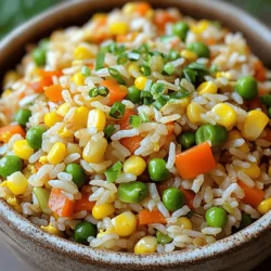 Für deinen Easy Veggie Fried Rice brauchst du ein paar einfache Zutaten. Hier ist die Liste: - 2 Tassen gekochter Reis (vorzugsweise vom Vortag) - 1 Tasse gemischtes Gemüse (Karotten, Erbsen, Paprika und Mais) - 1 kleine Zwiebel, fein gehackt - 2 Knoblauchzehen, zerdrückt - 2 Esslöffel Sojasauce (reduzierter Natriumgehalt) - 1 Esslöffel Sesamöl - 1 Esslöffel Pflanzenöl - 2 Frühlingszwiebeln, in Ringe geschnitten - 1 Teelöffel frisch geriebener Ingwer - Salz und Pfeffer nach Geschmack - Optional: 2 Eier (für zusätzlichen Proteingehalt), leicht geschlagen Diese Zutaten machen dein Gericht einfach und lecker. Der gekochte Reis vom Vortag ist perfekt, da er trockener ist. So wird der gebratene Reis nicht matschig. Die Wahl des Gemüses kann den Geschmack verändern. Du kannst frisches oder tiefgefrorenes Gemüse verwenden. Ich empfehle: - Karotten für Süße und Farbe - Erbsen für einen knackigen Biss - Paprika für einen süßeren Geschmack - Mais für eine süße Note Du kannst auch anderes Gemüse hinzufügen, wie Brokkoli oder Zucchini. Achte darauf, dass das Gemüse klein geschnitten ist. So garen sie gleichmäßig. Der beste Reis für gebratenen Reis ist, wie gesagt, der vom Vortag. Er ist weniger feucht und klumpt nicht. Du kannst Jasminreis oder Basmati verwenden. Diese Sorten haben einen tollen Geschmack und eine schöne Textur. Koche den Reis gut und lasse ihn abkühlen, bevor du ihn verwendest. Für mehr Details, schau dir das Full Recipe an. Beginne mit der Vorbereitung des Gemüses. Du brauchst eine Tasse gemischtes Gemüse. Karotten, Erbsen, Paprika und Mais sind ideal. Wasche das Gemüse gut. Schneide die Karotten in kleine Stücke. Das macht das Kochen schneller. Nimm eine kleine Zwiebel und hacke sie fein. Knoblauch ist wichtig, also zerdrücke zwei Zehen. Frischer Ingwer gibt dem Gericht mehr Geschmack. Reibe einen Teelöffel Ingwer und stelle ihn beiseite. Der Reis ist das Herzstück dieses Gerichts. Am besten verwendest du zwei Tassen gekochten Reis. Reis vom Vortag ist perfekt. Er ist trockener und bricht nicht. Erhitze zwei Esslöffel Pflanzenöl in einer großen Pfanne. Die Pfanne sollte heiß sein, aber nicht rauchen. Füge die Zwiebel und den Knoblauch hinzu. Brate sie, bis die Zwiebel glasig wird. Das dauert etwa zwei bis drei Minuten. Wenn du Eier hinzufügst, schiebe die Zwiebel zur Seite. Gieße die geschlagenen Eier auf die andere Seite der Pfanne. Rühre die Eier, bis sie fest sind. Mische sie dann mit der Zwiebel und dem Knoblauch. Jetzt kommt der Spaß! Gib das gemischte Gemüse und den geriebenen Ingwer in die Pfanne. Rühre alles für drei bis fünf Minuten. Das Gemüse sollte zart, aber knackig bleiben. Füge den gekochten Reis, das Sesamöl und die Sojasauce hinzu. Brate alles für drei bis vier Minuten. Achte darauf, dass der Reis gut durchwärmt ist. Mische alles gut, damit der Reis die Sauce aufnimmt. Würze den gebratenen Reis mit Salz und Pfeffer. Zum Schluss füge die geschnittenen Frühlingszwiebeln hinzu. Mache einen letzten Umrührvorgang und serviere. Dieser Gemüse-Pfannendreher ist schnell, einfach und lecker. Du kannst das vollständige Rezept in der Full Recipe finden. Viele Menschen machen einen Fehler beim Kochen von Gemüse. Sie überkochen es. Überkochtes Gemüse wird weich und verliert seinen Geschmack. Achte darauf, das Gemüse nur kurz zu braten. So bleibt es knackig und frisch. Ein weiterer Fehler ist, den Reis direkt nach dem Kochen zu verwenden. Kalter, gekochter Reis ist besser. Er verhindert, dass der Reis klebrig wird. Um die Aromen zu verbessern, nutze frische Zutaten. Frischer Ingwer und frische Frühlingszwiebeln geben einen tollen Geschmack. Probiere auch verschiedene Sojasaucen aus. Einige sind salziger, andere haben mehr Tiefe. Ein Spritzer Limettensaft am Ende hebt die Aromen hervor. Das macht dein Gericht lebendiger und frischer. Die Präsentation macht viel aus. Serviere den Gemüse-Pfannendreher in tiefen Schalen. Garnierung ist wichtig. Verwende frische Frühlingszwiebelringe und einen Spritzer Limettensaft. Du kannst auch einige Korianderblätter hinzufügen. Das sorgt für Farbe und einen tollen Duft. Eine schöne Präsentation macht das Essen noch mehr Spaß! {{image_4}} Für mehr Protein kannst du Eier oder Tofu hinzufügen. Die Eier geben einen tollen Geschmack und machen das Gericht reichhaltiger. Schlage sie vor dem Kochen leicht auf. Füge sie in die Pfanne, wenn die Zwiebeln und der Knoblauch schon braten. Rühre die Eier, bis sie gar sind, und vermische sie dann mit dem Gemüse. Tofu ist eine großartige vegane Option. Wähle festen Tofu, um sicherzustellen, dass er beim Braten nicht zerfällt. Schneide den Tofu in kleine Würfel und brate ihn goldbraun, bevor du das Gemüse hinzufügst. So erhältst du ein nahrhaftes und leckeres Gericht. Das Schöne an gebratenem Reis ist die Flexibilität. Nutze saisonales Gemüse, um frische Aromen zu genießen. Im Frühling sind Spargel und Erbsen perfekt. Im Sommer kannst du Zucchini und Paprika verwenden. Im Herbst sind Kürbis und Brokkoli großartig. Im Winter bieten sich Karotten und Rosenkohl an. Achte darauf, das Gemüse klein zu schneiden, damit es gleichmäßig gart. Für eine vegane Version erledige einfach die Eier. Ersetze die Sojasauce durch glutenfreie Sojasauce oder Tamari. Das sorgt dafür, dass das Gericht auch für glutenfreie Esser geeignet ist. Achte darauf, dass alle anderen Zutaten, die du verwendest, ebenfalls glutenfrei sind. Mit diesen einfachen Anpassungen machst du dein Gericht für alle zugänglich. Wenn du mehr über die Zubereitung erfahren möchtest, schau dir das [Full Recipe] an. Um übriggebliebenen gebratenen Reis frisch zu halten, benutze einen luftdichten Behälter. Lass den Reis zuerst auf Raumtemperatur abkühlen. Dann fülle ihn in den Behälter. So verhinderst du, dass der Reis klumpig wird. Achte darauf, den Reis innerhalb von drei Tagen zu essen. Wenn du mehr Reis zubereitet hast, kannst du ihn einfrieren. Teile den Reis in Portionen auf. Nutze kleine, gefriergeeignete Beutel oder Behälter. Achte darauf, die Luft gut herauszudrücken. Zum Auftauen, lege den Reis einfach in den Kühlschrank über Nacht. Alternativ kannst du ihn in der Mikrowelle erhitzen. So bleibt der Geschmack erhalten. Im Kühlschrank bleibt gebratener Reis etwa drei bis vier Tage gut. Achte darauf, dass er immer gut verpackt ist. Überprüfe vor dem Essen immer den Geruch und das Aussehen. Wenn der Reis seltsam riecht oder verfärbt ist, wirf ihn weg. Sicherheit ist wichtig, auch beim Kochen. Um den besten gebratenen Reis zu machen, benutze gekochten Reis vom Vortag. Dieser Reis ist fester und klebt nicht. Füge frisches Gemüse, Zwiebeln und Knoblauch hinzu. Erhitze das Öl gut, bevor du die Zutaten hinzufügst. Rühre ständig, um alles gleichmäßig zu braten. So bleibt der Reis locker und schmackhaft. Ja, du kannst auch anderen Reis verwenden. Jasminreis oder Basmati sind gute Alternativen. Diese Sorten bringen ihren eigenen Geschmack mit. Achte darauf, dass der Reis gut gekocht ist. Frisch gekochter Reis kann klebrig sein. Lass ihn vorher abkühlen, um bessere Ergebnisse zu erzielen. Ja, dieser Gemüse-Pfannendreher ist gesund. Er enthält viel Gemüse, das Vitamine liefert. Du kannst auch den Sojasaucengehalt reduzieren, um weniger Natrium zu haben. Wenn du Eier hinzufügst, erhältst du zusätzliches Protein. Diese Mahlzeit ist nahrhaft und sättigend. Sie ist eine großartige Wahl für eine schnelle, gesunde Option. Easy Veggie Fried Rice ist einfach zuzubereiten. Die richtigen Zutaten machen den Unterschied. Gemüse, Reis und Gewürze geben den Geschmack. Ich habe dir Tipps gegeben, um Fehler zu vermeiden und alles perfekt zu kombinieren. Variationen wie Tofu oder nährstoffreiche Optionen bieten dir Vielfalt. Auch die Lagerung ist wichtig, damit es frisch bleibt. Mit meinen Tricks kannst du köstlichen gebratenen Reis meistern. Probiere es aus und kreiere dein eigenes, leckeres Gericht!