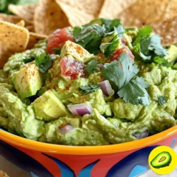 Für eine schmackhafte Guacamole brauchst du einige einfache Zutaten. Hier sind die Hauptbestandteile: - 3 reife Avocados - 1 kleine rote Zwiebel, fein gewürfelt - 1 mitteltomate, entkernt und gewürfelt - 1 Jalapeño-Pfeffer, fein gehackt (Kerne entfernt für weniger Schärfe) - 2 Esslöffel frischer Limettensaft - 2 Esslöffel frischer Koriander, gehackt - 1 Knoblauchzehe, zerdrückt - Salz und Pfeffer nach Geschmack Diese Zutaten machen deine Guacamole frisch und lecker. Ich empfehle, die Avocados gut zu prüfen. Sie sollten leicht drückbar sein. Du kannst deiner Guacamole noch mehr Geschmack verleihen. Hier sind ein paar Optionen: - 1/4 Teelöffel geräuchertes Paprikapulver - Ein Spritzer Tabasco oder andere scharfe Soßen - Gehackte Oliven oder Tomaten für mehr Textur Diese Extras können deiner Guacamole eine besondere Note geben. Experimentiere damit und finde heraus, was dir am besten gefällt. Die Auswahl reifer Avocados ist entscheidend. Hier sind einige Tipps, um die besten auszuwählen: - Suche nach Avocados, die leicht nachgeben, wenn du sanft drückst. - Vermeide Avocados mit dunklen Flecken oder Dellen. - Wenn du sie nicht sofort verwendest, wähle feste Avocados. Sie reifen bei Raumtemperatur. Reife Avocados machen einen großen Unterschied in der Qualität deiner Guacamole. Achte darauf, dass sie frisch sind, um den besten Geschmack zu erzielen. Beginne mit drei reifen Avocados. Halbiere jede Avocado und entferne die Kerne. Nutze einen Löffel, um das Fruchtfleisch in eine große Rührschüssel zu schöpfen. Die Avocados sollten weich sein, damit sie sich leicht zerdrücken lassen. Wenn du die Avocados mit einer Gabel zerdrückst, kannst du die gewünschte Konsistenz erreichen. Für eine glatte Guacamole zerdrücke sie gut, für eine stückige Version, lass einige Stücke stehen. Jetzt füge die anderen Zutaten hinzu. Nimm eine kleine rote Zwiebel und schneide sie fein. Schneide auch eine mittlere Tomate und einen Jalapeño-Pfeffer. Achte darauf, die Kerne vom Jalapeño zu entfernen, wenn du die Schärfe reduzieren willst. Gib alles in die Schüssel mit den Avocados. Dann füge zwei Esslöffel frischen Limettensaft und zwei Esslöffel gehackten Koriander hinzu. Zerdrücke eine Knoblauchzehe und gib sie ebenfalls dazu. Rühre alles gut um. Das sorgt für einen tollen Geschmack. Wenn du eine cremige Konsistenz magst, zerdrücke die Avocados gründlich. Um eine stückige Textur zu erzielen, lasse einige Stücke ganz. Du kannst auch etwas Wasser oder mehr Limettensaft hinzufügen, um die Mischung zu lockern. Lass die Guacamole nach dem Mischen etwa zehn Minuten ruhen. So können die Aromen gut durchziehen. Wenn du die Guacamole nicht sofort servierst, decke sie mit Frischhaltefolie ab. Drücke die Folie direkt auf die Oberfläche, um eine Verfärbung zu vermeiden. Tipps wie diese machen deine Guacamole perfekt. Für das komplette Rezept, schaue dir die Full Recipe an! Um die perfekte Guacamole zu machen, wähle reife Avocados. Diese haben eine dunkle, leicht nachgiebige Schale. Zerdrücke die Avocados mit einer Gabel. Du kannst die Konsistenz nach deinem Geschmack anpassen. Füge frische Zutaten hinzu, wie Zwiebeln, Tomaten und Jalapeños. Der Limettensaft bringt Frische und verhindert Verfärbungen. Guacamole wird schnell braun. Um dies zu verhindern, drücke Frischhaltefolie direkt auf die Oberfläche der Guacamole. Das schließt den Sauerstoff aus. Du kannst auch mehr Limettensaft verwenden. Limettensaft hat Antioxidantien, die helfen, die Farbe zu erhalten. Ein weiterer Trick ist, die Kerne der Avocado in die Guacamole zu legen. Dies kann die Verfärbung etwas verlangsamen. Präsentiere die Guacamole in einer bunten Schüssel. Garniere sie mit frischem Koriander oder Limettenstücken. Du kannst auch Tortilla-Chips oder Gemüsesticks dazu legen. Für einen besonderen Touch, serviere die Guacamole mit einem kleinen Löffel geräuchertem Paprikapulver oben drauf. Diese Ideen machen deine Guacamole noch ansprechender und leckerer. Wenn du mehr über die Zubereitung erfahren möchtest, schau dir das Full Recipe an. {{image_4}} Um deine Guacamole aufzupeppen, füge einige tolle Zutaten hinzu. Eine gute Idee ist, etwas geräuchertes Paprikapulver zu verwenden. Das gibt der Guacamole ein tiefes Aroma. Du kannst auch frische Kräuter wie Oregano oder Basilikum probieren. Für mehr Schärfe sind gehackte Chilis eine tolle Wahl. Diese Zutaten bringen deine Guacamole auf ein neues Level. Wenn du eine vegane Version machen willst, ist das einfach. Die Basis ist immer die Avocado. Du kannst den Knoblauch und die Zwiebel verwenden, um Geschmack zu geben. Statt saurer Sahne kannst du mehr Limettensaft oder ein wenig Kokosjoghurt hinzufügen. Diese Optionen helfen, die Guacamole cremig zu halten. Guacamole ist nicht nur in Mexiko beliebt. In anderen Regionen gibt es eigene Varianten. In einigen Teilen Mexikos fügen die Leute noch Mango oder Ananas hinzu. Das macht die Guacamole süßer und fruchtiger. In Kalifornien mag man manchmal sogar schwarze Bohnen oder Mais in die Mischung. So wird die Guacamole nahrhafter und bunter. Diese regionalen Unterschiede zeigen, wie vielseitig Guacamole ist. Du kannst all diese Variationen in dem Rezept Avocado Traum Guacamole 🥑 ausprobieren. Um Guacamole frisch zu halten, ist die Lagerung wichtig. Fülle die Guacamole in einen luftdichten Behälter. Drücke Frischhaltefolie direkt auf die Oberfläche der Guacamole. So verhinderst du, dass Luft eindringt und sie braun wird. Diese Methode hilft, die Aromen zu bewahren. Guacamole hält sich im Kühlschrank etwa 2 bis 3 Tage. Nach dieser Zeit kann sie ihre Frische verlieren. Die Farbe wird dunkler, und der Geschmack kann sich ändern. Wenn du kleine braune Flecken siehst, kannst du sie einfach abkratzen. Der Rest sollte noch gut sein. Wenn du Reste hast, gibt es viele Möglichkeiten, sie zu nutzen. Verwende Guacamole als Brotaufstrich für Sandwiches oder Wraps. Du kannst sie auch zu einer leckeren Salsa kombinieren oder als Dip für Gemüse nutzen. Mach einen Avocado-Salat oder gebe sie in ein Omelett. So genießt du jeden Bissen! Du kannst Guacamole ohne Limette machen, indem du einfach den Limettensaft weglässt. Stattdessen empfehle ich, Zitronensaft zu verwenden. Dieser gibt einen frischen Geschmack. Du kannst auch etwas Essig hinzufügen. Das hilft, die Aromen zu beleben und die Guacamole frisch zu halten. Ja, gefrorene Avocados können für Guacamole verwendet werden. Achte darauf, die Avocados vorher gut auftauen zu lassen. Sie verlieren etwas von ihrer Textur, sind aber immer noch lecker. Verwende sie schnell, um den besten Geschmack zu erzielen. Guacamole wird braun, wenn sie mit Luft in Kontakt kommt. Das passiert durch Oxidation. Um dies zu verhindern, decke die Guacamole direkt mit Frischhaltefolie ab. Drücke die Folie an die Oberfläche der Guacamole. Du kannst auch etwas Limetten- oder Zitronensaft obenauf geben. Das hilft, die Farbe zu erhalten. Guacamole ist einfach zuzubereiten und macht Spaß. Wir haben die Hauptzutaten und Tipps zur Auswahl reifer Avocados besprochen. Die Schritt-für-Schritt-Anleitung hilft dir, die richtige Konsistenz zu erreichen. Außerdem gibt es viele Varianten und Tricks, um Verfärbungen zu vermeiden. Bewahre deine Guacamole richtig auf, damit sie frisch bleibt. Wende diese Tipps an, um deine nächste Guacamole zu perfektionieren. So wird sie immer ein Hit!