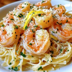 - 450 g große Garnelen, geschält und entdarmt - 225 g Linguine oder Spaghetti - 60 g ungesalzene Butter Die Basis für unser Garnelen Scampi sind frische, große Garnelen. Diese geben dem Gericht den vollen Geschmack. Ich empfehle, die Garnelen frisch zu kaufen. Sie sind zart und süß im Geschmack. Die Pasta, Linguine oder Spaghetti, ist wichtig, um die köstliche Soße gut aufzunehmen. Die ungesalzene Butter bringt eine cremige Textur. - 4 Knoblauchzehen, fein gehackt - 1 Zitrone, abgerieben und ausgepresst - 1/4 Teelöffel rote Pfefferflocken Knoblauch ist ein Muss in diesem Rezept. Er verleiht dem Gericht einen tollen Duft. Die Zitrone bringt Frische und einen schönen, sauren Geschmack. Die rote Pfefferflocken sorgen für einen leichten Kick. Das macht das Gericht noch aufregender. - Salz und Pfeffer nach Geschmack - 1/4 Tasse frische Petersilie, gehackt - Geriebener Parmesan, zum Servieren (optional) Salz und Pfeffer helfen, die Aromen zu heben. Frische Petersilie bringt eine schöne Farbe und einen frischen Geschmack. Parmesan ist optional, aber er fügt eine köstliche, salzige Note hinzu. Für die vollständige Anleitung und Zubereitung schaue dir das [Full Recipe] an. Um die Linguine oder Spaghetti perfekt zu kochen, bringe einen großen Topf mit Salzwasser zum Kochen. Füge die Pasta hinzu und koche sie nach den Anweisungen auf der Packung, bis sie al dente ist. Das bedeutet, dass sie weich, aber noch bissfest ist. Vor dem Abgießen der Nudeln, hebe einen Becher des Pastawassers auf. Dieses Wasser ist stärkehaltig und hilft später, die Sauce zu binden. Nach dem Abgießen, stelle die Nudeln beiseite. Wähle eine große Pfanne für das Anbraten der Garnelen. Stelle die Hitze auf mittlere Stufe und schmelze 30 g Butter. Sobald die Butter geschmolzen ist, füge 4 fein gehackte Knoblauchzehen und 1/4 Teelöffel rote Pfefferflocken hinzu. Brate alles etwa 30 Sekunden lang an, bis es duftet. Achte darauf, dass der Knoblauch nicht verbrennt. Der Duft von Knoblauch und Pfeffer bringt sofort Aroma in die Pfanne. Gieße den Zitronensaft und die abgeriebene Zitronenschale in die Pfanne. Vermenge alles gut, damit sich die Aromen verbinden. Füge dann die restlichen 30 g Butter hinzu und lasse sie unter Rühren schmelzen. Jetzt kommen die gekochten Nudeln dazu. Mische sie gründlich mit der Garnelenmischung. Wenn das Gericht zu trocken aussieht, füge einen Schluck des aufbewahrten Pastawassers hinzu. So erhältst du die richtige Konsistenz. Das Gericht sollte schön cremig sein und die Nudeln gut umhüllen. Wie erkennt man, wann Garnelen gar sind? Garnelen sind perfekt, wenn sie rosa und undurchsichtig sind. Achten Sie auf die Farbe. Wenn sie grau bleiben, sind sie noch roh. Garnelen brauchen nur 2-3 Minuten pro Seite. Übergare kann sie zäh machen. Achten Sie darauf, sie nicht zu lange zu braten. Um Nudeln al dente zu kochen, verwenden Sie viel Wasser. Das hilft, die Nudeln gleichmäßig zu garen. Probieren Sie die Nudeln 1-2 Minuten vor dem Ende der Kochzeit. So wissen Sie, ob sie perfekt sind. Heben Sie etwas Nudelwasser auf, bevor Sie die Nudeln abtropfen. Dieses Wasser hat Stärke und kann das Gericht geschmackvoller machen. Fügen Sie es hinzu, wenn die Mischung zu trocken ist. Für mehr Geschmack können Sie die Gewürze anpassen. Fügen Sie frische Kräuter wie Basilikum oder Oregano hinzu. Das bringt frische Aromen in Ihr Gericht. Wenn Sie eine spezielle Diät haben, können Sie die Butter durch Olivenöl ersetzen. Für den Käse ersetzen Sie Parmesan durch Nusskäse oder Hefeflocken. Diese Alternativen bieten tolle Geschmäcker und sind gesund. Für die vollständige Anleitung schauen Sie sich das Rezept an: [Full Recipe]. {{image_4}} Wenn du Garnelen nicht magst oder eine vegetarische Option suchst, probiere Gemüse. Zucchini oder Auberginen sind tolle Alternativen. Schneide sie in kleine Stücke und brate sie in der Pfanne an. Das gibt deinem Gericht eine frische Note. Du kannst auch Pilze verwenden, um mehr Umami-Geschmack zu bekommen. Für einen würzigen Kick füge Chilipulver hinzu. Das gibt deinem Gericht eine feurige Note. Soja-Sauce ist auch eine gute Wahl. Sie bringt eine asiatische Note in dein Scampi. Füge sie einfach nach dem Braten der Garnelen hinzu. So wird dein Gericht noch interessanter und geschmackvoller. Wenn du glutenfrei essen möchtest, sind Reis oder Quinoa super Beilagen. Koche sie einfach nach Anleitung und serviere sie mit deinen Garnelen. Das gibt dir eine sehr nahrhafte Mahlzeit. Du kannst auch ein wenig von dem Pastawasser hinzufügen, um alles zu verbinden. Es macht dein Gericht noch köstlicher und sättigender. Für das komplette Rezept, sieh dir bitte die [Full Recipe] an. Um Reste von Garnelen Scampi frisch zu halten, lege sie in einen luftdichten Behälter. Stelle sicher, dass der Behälter gut verschlossen ist, um Luft und Feuchtigkeit fernzuhalten. Die Reste bleiben im Kühlschrank 2 bis 3 Tage genießbar. Du kannst sie auch einfrieren, aber die Textur der Garnelen kann sich ändern. Wenn du Reste aufbewahrst, denke daran, dass sie schnell verderben. Überlege, kleine Portionen zu machen, um weniger Reste zu haben. So genießt du jedes Mal frische Garnelen Scampi. Um die Garnelen beim Aufwärmen zart zu halten, benutze niedrige Hitze. Du kannst die Reste in einer Pfanne auf dem Herd erwärmen. Füge ein wenig Butter oder Öl hinzu, um die Feuchtigkeit zu bewahren. Rühre die Garnelen sanft um, bis sie warm sind. Wenn du die Mikrowelle verwenden möchtest, stelle die Garnelen in eine mikrowellengeeignete Schüssel. Decke sie locker mit einem Deckel oder einem feuchten Papiertuch ab. Erhitze sie in kurzen Intervallen von 30 Sekunden. Überprüfe nach jedem Intervall, ob sie warm sind. So bleiben sie saftig und lecker. Die Zubereitung von Garnelen Scampi dauert insgesamt etwa 20 Minuten. Davon sind 10 Minuten für die Vorbereitung und 10 Minuten für das Kochen. Du kochst die Nudeln, während du die Garnelen anbrätst. So sparst du Zeit und kannst alles frisch genießen. Ja, du kannst Garnelen Scampi im Voraus zubereiten! Koche die Pasta und die Garnelen wie im Rezept. Lass alles abkühlen und bewahre es in einem luftdichten Behälter im Kühlschrank auf. So bleibt es für 1 bis 2 Tage frisch. Wenn du es wieder aufwärmst, achte darauf, die Garnelen nicht zu übergaren. Garnelen Scampi passt gut zu vielen Beilagen. Hier sind einige Vorschläge: - Knoblauchbrot: Perfekt, um die leckere Sauce aufzutunken. - Gemischter Salat: Frische Blätter bringen Farbe und Knusprigkeit. - Gedünstetes Gemüse: Brokkoli oder grüne Bohnen ergänzen die Aromen gut. Für ein komplettes Menü kannst du die Garnelen Scampi mit einem Glas Weißwein servieren. Ein leichter Sauvignon Blanc harmoniert wunderbar mit dem Gericht. Ja, Garnelen Scampi kann glutenfrei sein. Verwende glutenfreie Pasta, wenn du auf Gluten verzichten möchtest. Achte darauf, dass alle anderen Zutaten ebenfalls glutenfrei sind. So kannst du dieses Gericht bedenkenlos genießen. Für die vollständige Rezeptanleitung, siehe das Rezept: [Full Recipe]. Garnelen Scampi ist ein einfaches und köstliches Gericht. Wir haben die Hauptzutaten, wie Garnelen und Pasta, besprochen. Die Schritt-für-Schritt-Anleitung hilft dir, ein perfektes Ergebnis zu erzielen. Tipps zur Garnelen- und Nudelzubereitung machen es noch besser. Du kannst auch kreative Variationen ausprobieren, wie vegetarische Alternativen oder würzige Zusätze. Reste lassen sich problemlos lagern und aufwärmen. Mit all diesen Tipps wirst du Garnelen Scampi wie ein Profi zubereiten. Probier es aus und genieße dein köstliches Gericht!
