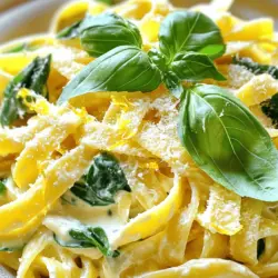 - 225 g Spaghetti oder Fettuccine - 250 g Ricotta-Käse Die Hauptakteure in diesem Gericht sind die Pasta und der Ricotta-Käse. Spaghetti oder Fettuccine passen perfekt. Ich bevorzuge Fettuccine, weil sie die Sauce gut halten. Ricotta bringt eine cremige Textur und einen milden Geschmack. Er ist leicht und passt gut zur Zitrone. - 1 Zitrone (Schale und Saft) - 2 Knoblauchzehen, fein gehackt - 100 g Babyspinat Die Zitrone gibt dem Gericht einen frischen Kick. Die Schale bringt Aroma, der Saft sorgt für die richtige Säure. Knoblauch fügt eine tolle Tiefe hinzu. Ich verwende frischen Knoblauch, das macht einen großen Unterschied. Babyspinat ist nicht nur gesund, sondern bringt auch Farbe ins Gericht. All diese Zutaten machen die Zitronen-Ricotta-Pasta frisch und lecker. Weitere Details findest du im [Full Recipe]. 1. Füllen Sie einen großen Topf mit Wasser und fügen Sie Salz hinzu. 2. Bringen Sie das Wasser zum Kochen. 3. Geben Sie die Spaghetti oder Fettuccine hinein. 4. Kochen Sie die Pasta gemäß der Paket-Anleitung, bis sie al dente ist. 5. Bevor Sie die Pasta abgießen, legen Sie 240 ml des Kochwassers beiseite. 6. Gießen Sie die Pasta ab und stellen Sie sie zur Seite. Wichtige Tipps: - Verwenden Sie genug Wasser, damit die Pasta nicht kleben bleibt. - Rühren Sie die Pasta während des Kochens gelegentlich um. 1. Erhitzen Sie das Olivenöl in einer großen Pfanne bei mittlerer Hitze. 2. Fügen Sie den gehackten Knoblauch hinzu, wenn das Öl heiß ist. 3. Braten Sie den Knoblauch 1-2 Minuten an, bis er duftet. Hinweise: - Achten Sie darauf, dass der Knoblauch nicht verbrennt. Ein verbrannter Knoblauch hat einen bitteren Geschmack. - Wenn der Knoblauch zu schnell bräunt, reduzieren Sie die Hitze. 1. Nehmen Sie eine Schüssel und geben Sie den Ricotta hinein. 2. Fügen Sie die Zitronenschale und den Zitronensaft hinzu. 3. Würzen Sie die Mischung mit Salz und Pfeffer. 4. Mischen Sie alles gut, bis die Masse glatt ist. Konsistenz der Sauce: - Die Sauce sollte cremig, aber nicht zu dick sein. 1. Geben Sie die gekochte Pasta in die Pfanne mit dem Knoblauch. 2. Fügen Sie die Ricotta-Mischung hinzu. 3. Gießen Sie einen Schuss des zurückbehaltenen Nudelwassers dazu. 4. Vermengen Sie alles gut bei schwacher Hitze. Textur anpassen: - Wenn die Sauce zu dick ist, fügen Sie mehr Nudelwasser hinzu, um sie cremiger zu machen. Um die Sauce perfekt zu machen, ist Nudelwasser wichtig. Es hat Stärke, die hilft, die Sauce zu binden. Wenn die Sauce zu dick ist, fügen Sie einfach etwas Nudelwasser hinzu. Dies macht die Sauce schön cremig. Wenn Sie eine noch cremigere Sauce wollen, nutzen Sie mehr Ricotta. Sie können auch etwas Sahne hinzufügen. Dies gibt der Sauce mehr Tiefe und einen reicheren Geschmack. Zusätzliche Gewürze bringen Ihr Gericht auf die nächste Stufe. Versuchen Sie, eine Prise Muskatnuss oder rote Pfefferflocken hinzuzufügen. Diese Gewürze geben Ihrer Pasta einen tollen Kick. Frische Kräuter sind ebenfalls eine gute Wahl. Basilikum oder Petersilie passen gut zu diesem Gericht. Sie verleihen der Pasta Frische und Farbe. Parmesan Käse ist ein Muss! Er fügt einen salzigen, nussigen Geschmack hinzu. Streuen Sie etwas über die fertige Pasta für mehr Genuss. Die Präsentation ist wichtig, um das Gericht besonders zu machen. Stellen Sie die Pasta in der Mitte des Tellers an. Fügen Sie frischen Spinat und Basilikum darauf hinzu. Das sieht toll aus und macht Appetit. Eine weitere Idee ist, die Pasta in einer Schüssel zu servieren. So können Sie die Sauce gut sehen. Garnieren Sie mit Parmesan und einem Spritzer Zitronensaft. Dies macht das Gericht nicht nur lecker, sondern auch einladend. Für das vollständige Rezept, schauen Sie sich bitte die [Full Recipe] an. {{image_4}} Um das Beste aus jeder Saison herauszuholen, kannst du frisches Gemüse hinzufügen. Zucchini, Spargel oder Erbsen passen wunderbar zu Zitronen-Ricotta-Pasta. Diese Zutaten bringen Farbe und Geschmack. Einfach klein schneiden und zum Spinat in die Pfanne geben. So bleibt das Gemüse knackig und frisch. Wenn du keine Ricotta zur Hand hast, probiere Alternativen wie Hüttenkäse oder Frischkäse. Diese Käsesorten bieten ähnliche Texturen und schmecken auch gut. Du kannst sogar einen veganen Käse verwenden, um die Pasta pflanzlich zu machen. Das Hinzufügen von Hähnchen oder Garnelen macht die Pasta proteinreicher. Koche das Hähnchen einfach in der Pfanne an, bevor du die Sauce machst. Füge die Garnelen gegen Ende hinzu, damit sie nicht zu weich werden. Sie brauchen nur ein paar Minuten, um gar zu werden. Wenn du eine vegane Option suchst, nutze Tofu oder Kichererbsen. Diese Zutaten liefern viel Protein und passen gut zur Zitrone. Tofu kannst du vorher anbraten, damit er schön goldbraun wird. So wird die Pasta nicht nur nahrhaft, sondern auch sehr lecker. Um deine Zitronen-Ricotta-Pasta frisch zu halten, lagere die Reste in einem luftdichten Behälter. Achte darauf, dass der Behälter gut verschlossen ist. So bleibt die Pasta länger frisch und schmeckt besser. Halte die Reste im Kühlschrank. Sie sind dort bis zu drei Tage haltbar. Denke daran, die Pasta vor dem Lagern abkühlen zu lassen. So vermeidest du Kondenswasser im Behälter. Wenn du die Pasta wieder aufwärmen möchtest, nutze eine Pfanne oder die Mikrowelle. In der Pfanne erhitzt du die Pasta bei mittlerer Hitze. Füge etwas Nudelwasser hinzu, um die cremige Textur zu erhalten. In der Mikrowelle kannst du die Pasta in einer Schüssel aufwärmen, decke sie ab, um ein Austrocknen zu verhindern. Erhitze sie in kurzen Abständen und rühre zwischendurch um. So bleibt die Pasta lecker und cremig. Für Zitronen-Ricotta-Pasta ist Ricotta-Käse die beste Wahl. Er ist cremig und leicht. Alternativ kannst du auch Mascarpone verwenden. Er sorgt für eine noch reichhaltigere Textur. Für einen kräftigeren Geschmack probiere Feta. Er bringt einen salzigen Kick in dein Gericht. Parmesan kann ebenfalls hinzugefügt werden, um das Aroma zu verstärken. Achte darauf, dass der Käse frisch ist. Das hebt den Geschmack deiner Pasta. Ja, diese Pasta ist einfach vegetarisch zuzubereiten. Du kannst einfach die Zutaten anpassen. Verwende Gemüsebrühe anstelle von Fleischbrühe, falls du eine Brühe benötigst. Achte darauf, frisches Gemüse wie Zucchini oder Paprika hinzuzufügen. Das gibt Farbe und Geschmack. Auch Pilze sind eine tolle Wahl. Sie bringen eine fleischige Konsistenz ohne Fleisch. Diese Tipps machen es leicht, die Pasta vegetarisch zu genießen. Es gibt viele Möglichkeiten, diese Pasta zu variieren! Du kannst verschiedene Kräuter hinzufügen, wie Basilikum oder Petersilie. Das gibt deiner Pasta einen neuen Geschmack. Auch Nüsse wie Pinienkerne oder Walnüsse sind eine gute Idee. Sie bringen Knusprigkeit und gesunde Fette. Für eine scharfe Note kannst du rote Pfefferflocken verwenden. Experimentiere mit verschiedenen Gemüsesorten oder Käsen. So bleibt das Gericht spannend und frisch. Ja, Zitronen-Ricotta-Pasta eignet sich gut für Meal Prep. Koche eine große Portion und teile sie in Behälter auf. Achte darauf, die Pasta vollständig abkühlen zu lassen, bevor du sie lagerst. So bleibt sie frisch. Lagere die Behälter im Kühlschrank für bis zu drei Tage. Wenn du sie aufwärmst, füge etwas Nudelwasser hinzu. Das hilft, die cremige Textur zu erhalten. Du kannst diese Pasta auch einfrieren. Achte darauf, sie in einem luftdichten Behälter zu lagern. Zitronen-Ricotta-Pasta ist einfach und lecker. Wir haben die Hauptzutaten wie Spaghetti und Ricotta besprochen. Außerdem haben wir Tipps zur Zubereitung und den besten Tricks für die Sauce geteilt. Ich hoffe, du fühlst dich nun bereit, dein Gericht zu kreieren. Denke daran, Variationen einzubauen und Reste richtig zu lagern. Diese Pasta ist nicht nur köstlich, sie eignet sich auch gut für Meal Prep. Viel Spaß beim Kochen!