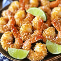 - 450 g große Garnelen, geschält und entdarmt - 120 g Weizenmehl - 2 große Eier - 100 g ungesüßte Kokosraspeln - 100 g Panko-Semmelbrösel - 1 Teelöffel Paprika - 1 Teelöffel Knoblauchpulver - 1 Teelöffel Salz - 1/2 Teelöffel schwarzer Pfeffer - 1/2 Teelöffel Cayennepfeffer (optional, für Schärfe) - Öl zum Frittieren (Kokosöl oder Pflanzenöl) - Limettenspalten, zum Servieren Um perfekte Krosse Kokosnuss-Garnelen zu machen, musst du die richtigen Zutaten haben. Frische Garnelen sind der Schlüssel. Achte darauf, dass sie groß und sauber sind. Weizenmehl gibt der Garnele eine leichte Basis. Eier helfen, die Panade zu binden, während die Kokosraspeln und Panko für die Knusprigkeit sorgen. Gewürze wie Paprika und Knoblauchpulver geben Geschmack und Tiefe. Salz und Pfeffer sind wichtig für den Geschmack. Cayennepfeffer ist optional, wenn du es schärfer magst. Das Öl ist wichtig für das Frittieren. Kokosöl gibt einen tollen Geschmack, aber Pflanzenöl funktioniert auch gut. Wenn du diese Zutaten hast, bist du bereit, die Krosse Kokosnuss-Garnelen zuzubereiten. Für das vollständige Rezept, sieh dir den Abschnitt "Full Recipe" an. Zuerst stelle ich meine Panierstation auf. Ich nehme drei Schüsseln. In die erste Schüssel gebe ich das Weizenmehl. In die zweite Schüssel schlage ich die Eier und verquirle sie gut. Die dritte Schüssel fülle ich mit Kokosraspeln, Panko-Semmelbrösel, Paprika, Knoblauchpulver, Salz, schwarzem Pfeffer und optional Cayennepfeffer. Diese Mischung sorgt für einen tollen Geschmack. Es ist wichtig, dass alles bereit ist, bevor ich mit den Garnelen beginne. Ich nehme große Garnelen, die schon geschält und entdarmt sind. So wird das Kochen einfacher. Ich wähle große Garnelen, weil sie nach dem Frittieren schön saftig bleiben. Nun erhitze ich das Öl in einer tiefen Pfanne. Ich achte darauf, dass das Öl etwa 2,5 bis 5 cm tief ist. Wenn das Öl heiß ist, beginne ich mit dem Frittieren. Zuerst wälze ich jede Garnele im Mehl. Dann tauche ich die Garnele in die verquirlten Eier. Schließlich presse ich die Garnele in die Kokos-Panko-Mischung. So klebt die Panade gut. Ich gebe die Garnelen vorsichtig ins heiße Öl. Es ist wichtig, sie in Chargen zu frittieren, damit sie gleichmäßig garen. Nach 2-3 Minuten pro Seite sind sie goldbraun und knusprig. Ich nehme die Garnelen mit einem Schaumlöffel heraus und lasse sie auf Papiertüchern abtropfen. Jetzt sind die knusprigen Kokosnuss-Garnelen fertig. Ich serviere sie sofort. Limettenspalten sind ein schöner Zusatz. Ein Spritzer Limette bringt einen frischen Geschmack. Diese Garnelen sind perfekt für jeden Anlass. Sie sind lecker und machen Spaß beim Essen. Für das vollständige Rezept mit allen Details schaue dir den [Full Recipe] an. Um die Garnelen wirklich knusprig zu machen, ist die richtige Technik wichtig. Wählen Sie große Garnelen, damit sie gut durchgaren. Die Panade sollte gleichmäßig und dünn sein. Frittieren Sie die Garnelen in kleinen Chargen, damit sie nicht dampfen. Das gibt Ihnen die perfekte Knusprigkeit. Achten Sie darauf, dass das Öl heiß genug ist, etwa 180 °C. Wenn das Öl nicht heiß genug ist, wird die Panade matschig. Das richtige Öl macht einen großen Unterschied. Ich empfehle Kokosöl oder Pflanzenöl. Kokosöl passt gut zu den Garnelen und gibt einen feinen Geschmack. Pflanzenöl hat einen hohen Rauchpunkt. Beide Öle sorgen für eine tolle Knusprigkeit. Vermeiden Sie Öle mit starkem Eigengeschmack, da sie den Geschmack der Garnelen überdecken. Damit die Panade gut haftet, folgen Sie diesen Schritten: Wälzen Sie die Garnelen zuerst im Mehl. Dies hilft, die Feuchtigkeit zu binden. Dann tauchen Sie die Garnelen in die Eier. Lassen Sie überschüssige Eier abtropfen. Zum Schluss die Garnelen in die Mischung aus Kokosraspeln und Panko-Semmelbröseln drücken. Achten Sie darauf, die Panade gut zu andrücken. So bleibt alles beim Frittieren an Ort und Stelle. Für das beste Ergebnis sollten Sie die Garnelen sofort nach dem Panieren frittieren. {{image_4}} Für Menschen mit Allergien gibt es viele Optionen. Sie können glutenfreies Mehl verwenden. Kokosraspeln sind oft allergenarm. Achten Sie auf frische Garnelen. Diese sind meist gut verträglich. Wenn Sie Eier meiden möchten, nehmen Sie eine Mischung aus Wasser und Kartoffelstärke. Diese Mischung bindet die Panade gut. Wenn Sie vegetarisch essen, probieren Sie Zucchini oder Auberginen. Diese Gemüse können Sie in Scheiben schneiden. Panieren Sie sie wie die Garnelen. Sie werden auch knusprig und lecker. Eine andere Option sind Tofu-Stücke. Tofu nimmt den Geschmack gut auf. Dies macht jedes Gericht schmackhaft. Dips machen das Essen noch besser. Ein einfacher Limetten-Dip passt gut zu Garnelen. Mischen Sie griechischen Joghurt mit Limettensaft und etwas Honig. Für einen würzigen Kick probieren Sie eine Mango-Salsa. Diese bringt Süße und Schärfe zusammen. Ein klassischer Ketchup oder eine süß-saure Sauce sind auch beliebt. Experimentieren Sie mit verschiedenen Geschmäckern. Für das volle Rezept schauen Sie sich die Anleitung zu Krosse Kokosnuss-Garnelen an. Wenn Sie Krosse Kokosnuss-Garnelen übrig haben, bewahren Sie sie in einem luftdichten Behälter auf. Legen Sie die Garnelen nicht übereinander, um ein Festkleben zu vermeiden. Sie können die Garnelen im Kühlschrank bis zu zwei Tage aufbewahren. Die Garnelen bleiben so frisch und schmackhaft. Um die Garnelen länger haltbar zu machen, können Sie sie einfrieren. Lassen Sie die Garnelen zuerst vollständig abkühlen. Legen Sie sie dann in eine flache Schicht auf ein Backblech und frieren Sie sie für ein bis zwei Stunden ein. Danach können Sie die gefrorenen Garnelen in einen luftdichten Behälter oder Gefrierbeutel umfüllen. So bleiben sie bis zu drei Monate frisch. Um die Garnelen wieder aufzuwärmen, verwenden Sie eine Pfanne oder den Ofen. Vermeiden Sie die Mikrowelle, da diese die Garnelen weich macht. In der Pfanne können Sie die Garnelen bei mittlerer Hitze für 3-4 Minuten aufwärmen. Wenn Sie den Ofen nutzen, heizen Sie ihn auf 180 °C vor und backen Sie die Garnelen für etwa 10 Minuten. So bleiben sie knusprig und lecker, fast wie frisch zubereitet. Die Zubereitung dauert etwa 15 Minuten. Frittieren nimmt weitere 15 Minuten in Anspruch. Insgesamt sind es also etwa 30 Minuten für das gesamte Rezept. Zu Krosse Kokosnuss-Garnelen passen viele Beilagen. Ich empfehle: - Reis oder Quinoa - Frischer Salat - Gegrilltes Gemüse - Süßkartoffelpommes - Mango-Salsa Diese Beilagen ergänzen den leckeren Geschmack der Garnelen perfekt. Ja, du kannst die Garnelen im Ofen zubereiten! Heize deinen Ofen auf 200 °C vor. Lege die panierten Garnelen auf ein Backblech. Sprühe etwas Öl darauf, um die Knusprigkeit zu fördern. Backe sie für 15-20 Minuten, bis sie goldbraun sind. Sie werden nicht ganz so knusprig wie beim Frittieren, aber dennoch köstlich! Krosse Kokosnuss-Garnelen sind ein leckerer Snack. Wir haben die Zutaten besprochen, die du brauchst: frische Garnelen, Paniermaterialien und die richtigen Gewürze. Die Anleitung hilft dir beim Frittieren und Servieren. Mit Tipps wie Wahl des Öls und der perfekten Knusprigkeit kannst du das Gericht perfektionieren. Und keine Sorge, es gibt auch leckere Alternativen und Tipps zur Lagerung. Probiere es aus, und genieße deine eigenen Krosse Kokosnuss-Garnelen!